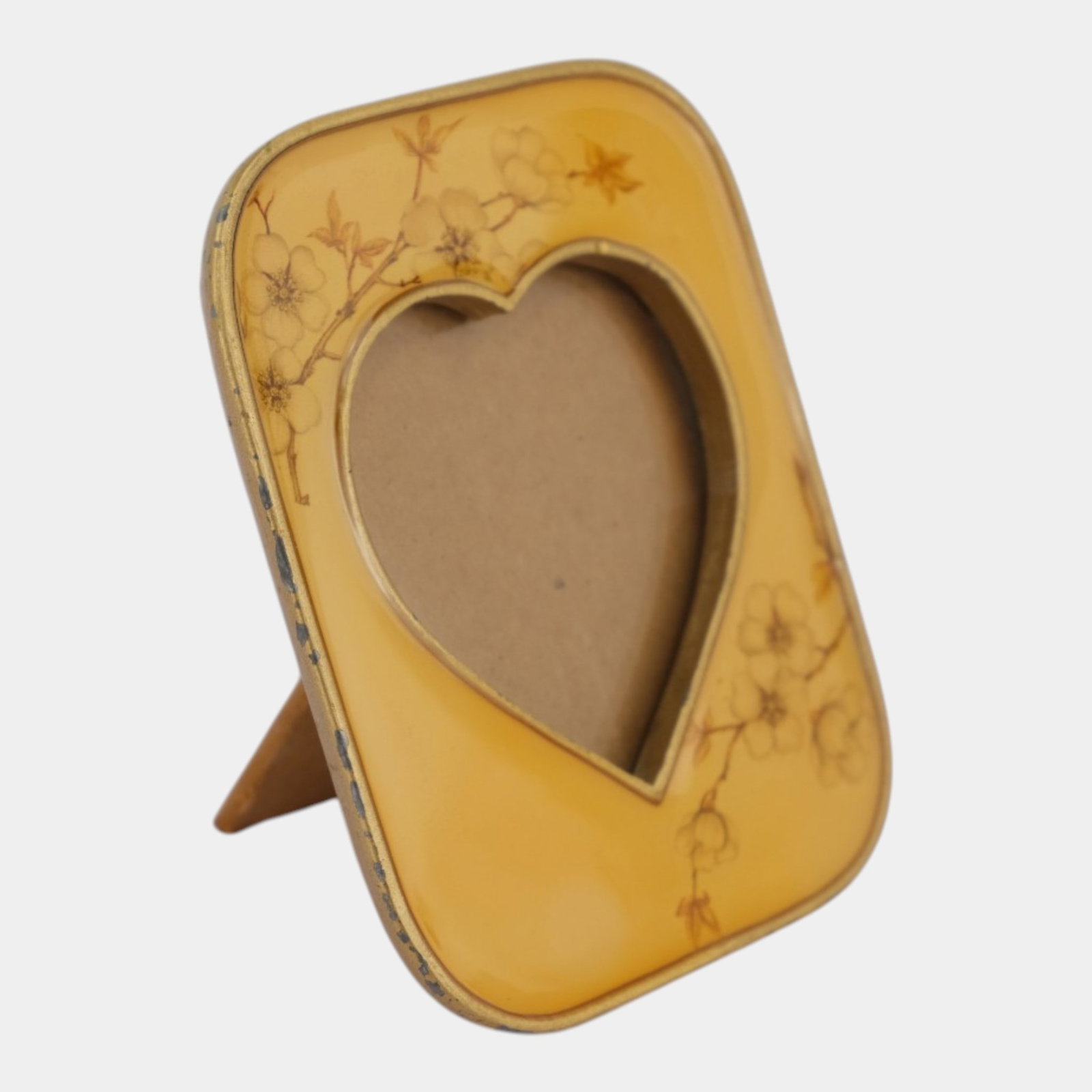 The Bucklers 5th Ave New York Floral Enamel Heart Cutout Standing Photo Picture Frame: Professional, fast, and affordable in house shipping available for all items. For higher resolution images please visit bid.craftedauctions.com The Bucklers 5th Ave New York Floral Enamel Heart Cutout