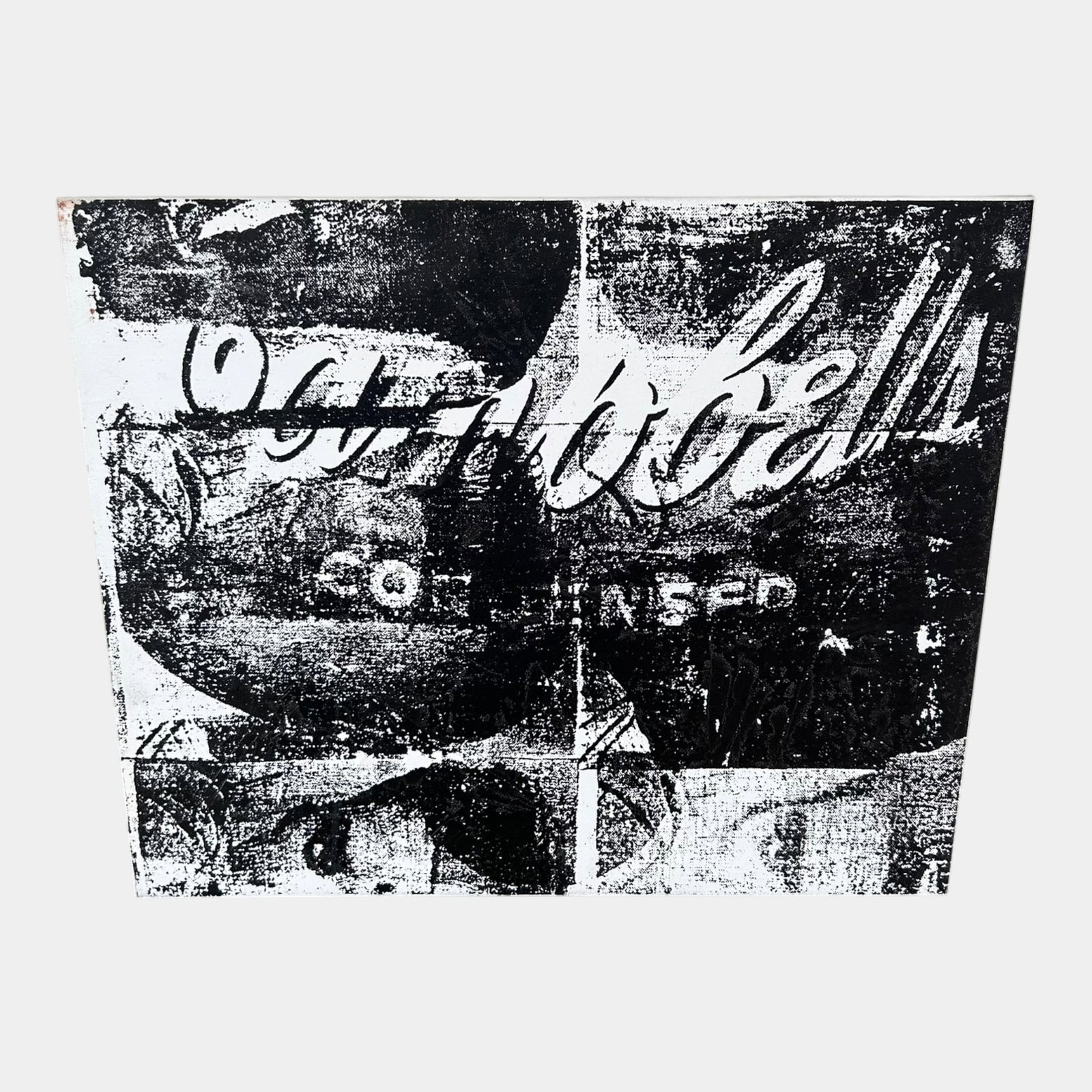 B. Dykes Campbell's Condensed Soup Black White Pop Art Advertising Print On Canvas: Professional, fast, and affordable in house shipping available for all items. For higher resolution images please visit bid.craftedauctions.com B. Dykes Campbell's Condensed Soup Black White Pop Art A