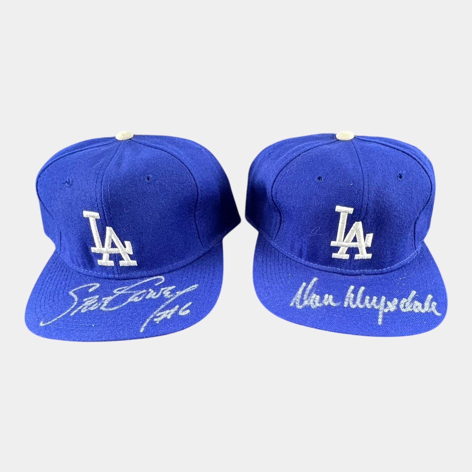Steve Garvey & Don Drysdale Autographed Los Angeles Dodgers Baseball Caps Hats: Professional, fast, and affordable in house shipping available for all items. For higher resolution images please visit bid.craftedauctions.com Steve Garvey & Don Drysdale Autographed Los Angeles Dodg