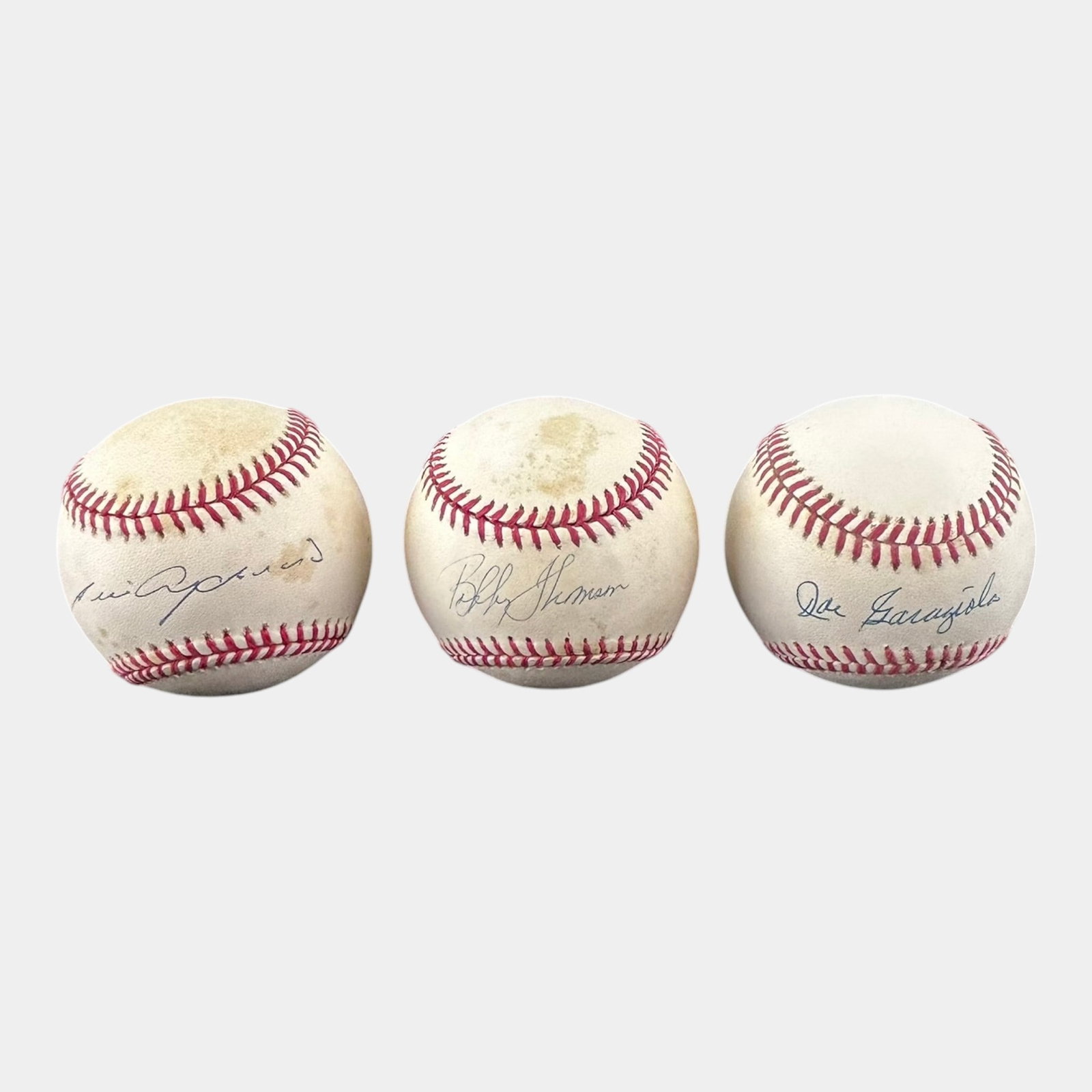 Luis Aparicio, Bobby Thompson, Joe Garagiola Hand Signed Autographed Baseballs (1 of 6)