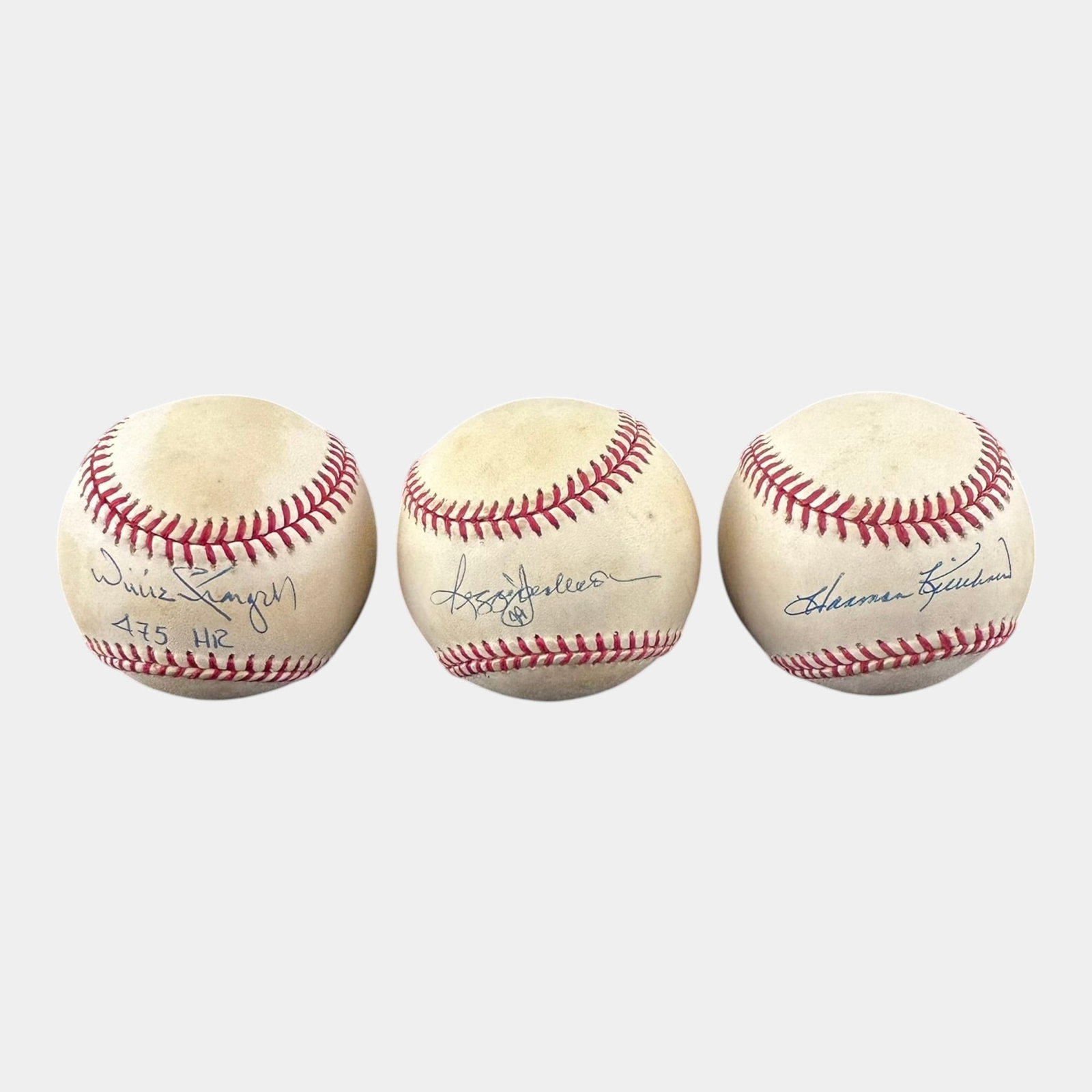 Willie Stargell, Reggie Jackson, Harmon Killebrew Hand Signed Autographed Baseballs (1 of 6)
