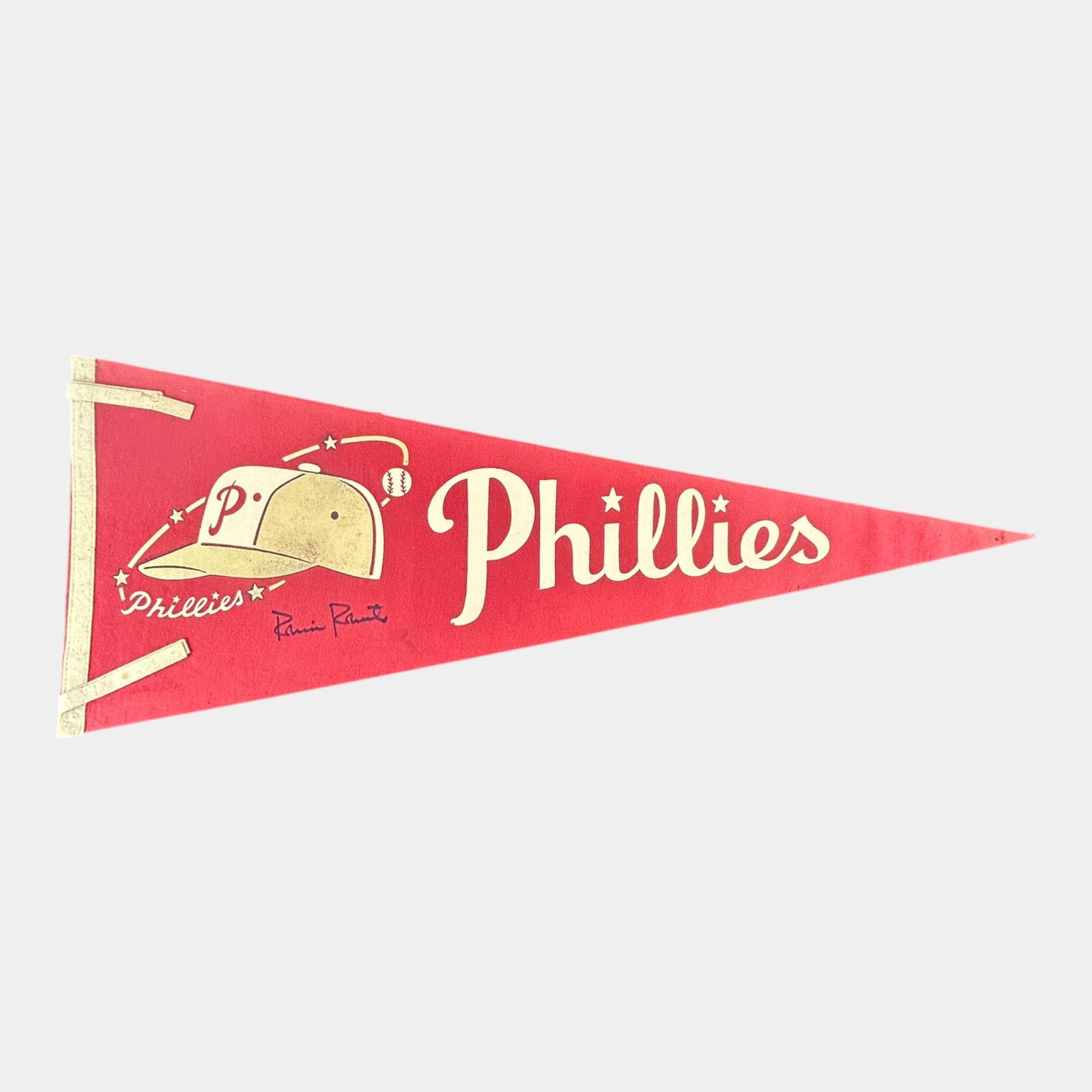 Robin Roberts Signed Autographed Philadelphia Phillies 1950s Team Pennant (1 of 3)