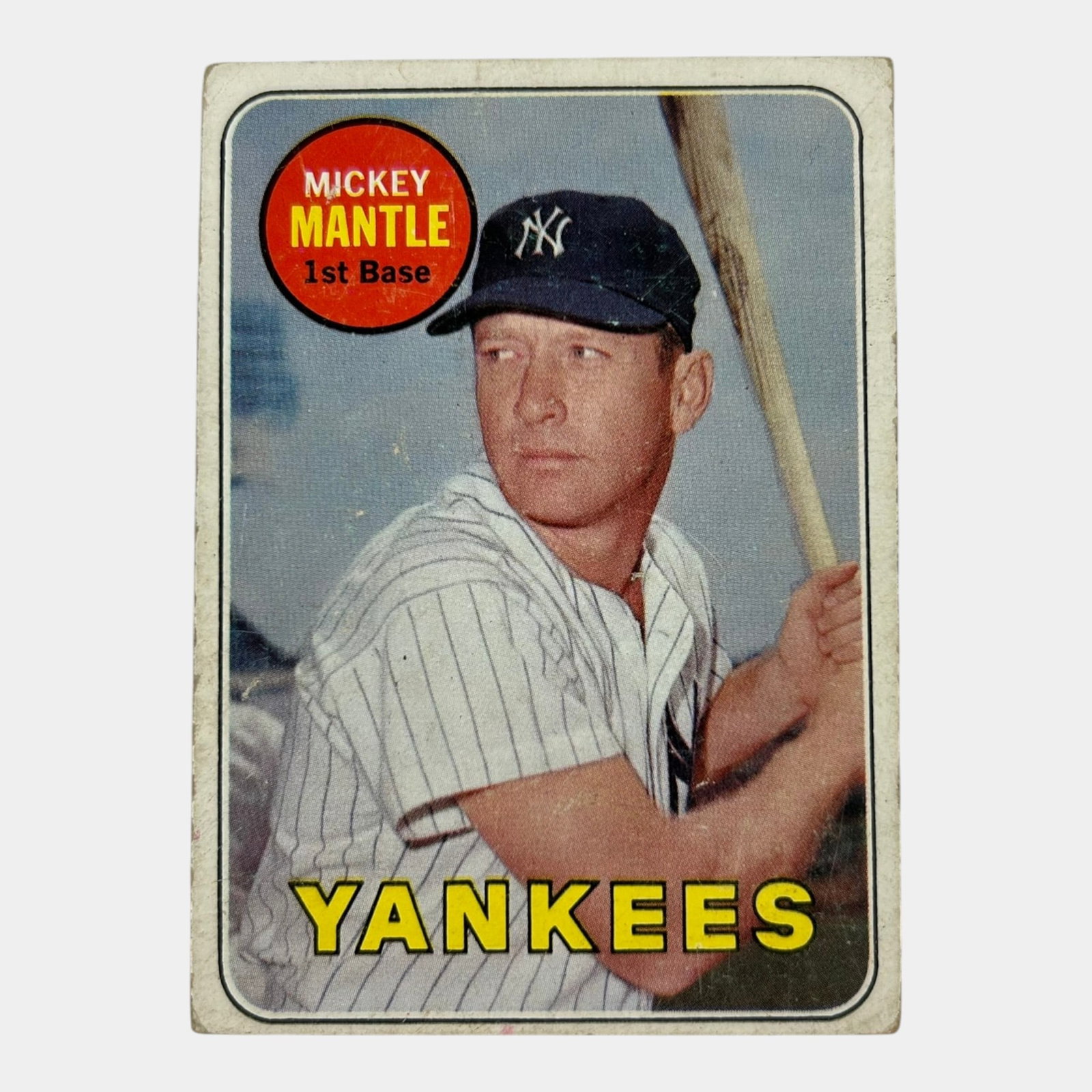 Mickey Mantle 1969 Topps #500 Last Name In Yellow Baseball Card: Professional, fast, and affordable in house shipping available for all items. For higher resolution images please visit bid.craftedauctions.com Mickey Mantle 1969 Topps #500 Last Name In Yellow Baseba
