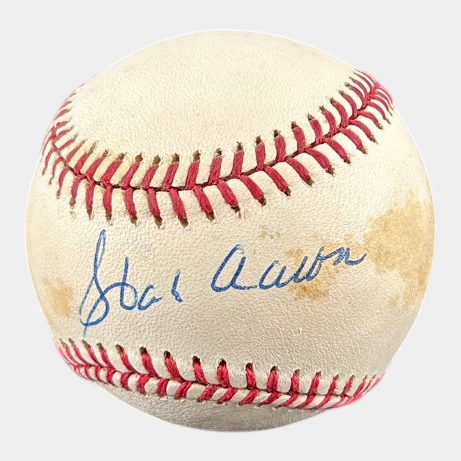 Hank Aaron Hand Signed Autographed Baseball (1 of 6)