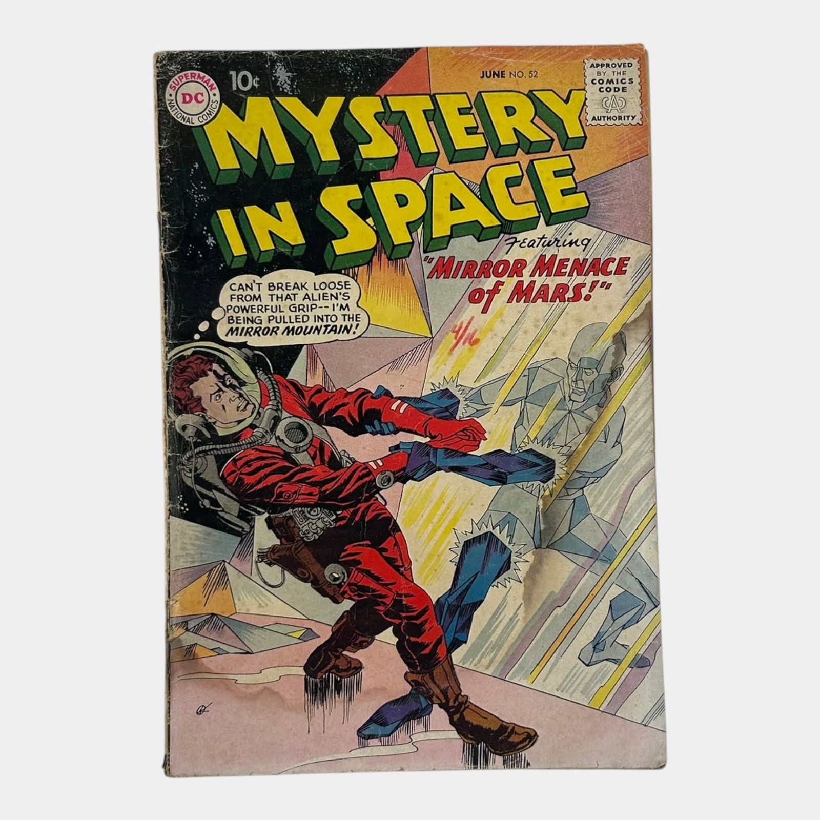 Mystery In Space #52 DC Comics 1959 Silver Age Comic Book: Professional, fast, and affordable in house shipping available for all items. For higher resolution images please visit bid.craftedauctions.com Auction Excellent condition. Age related wear.