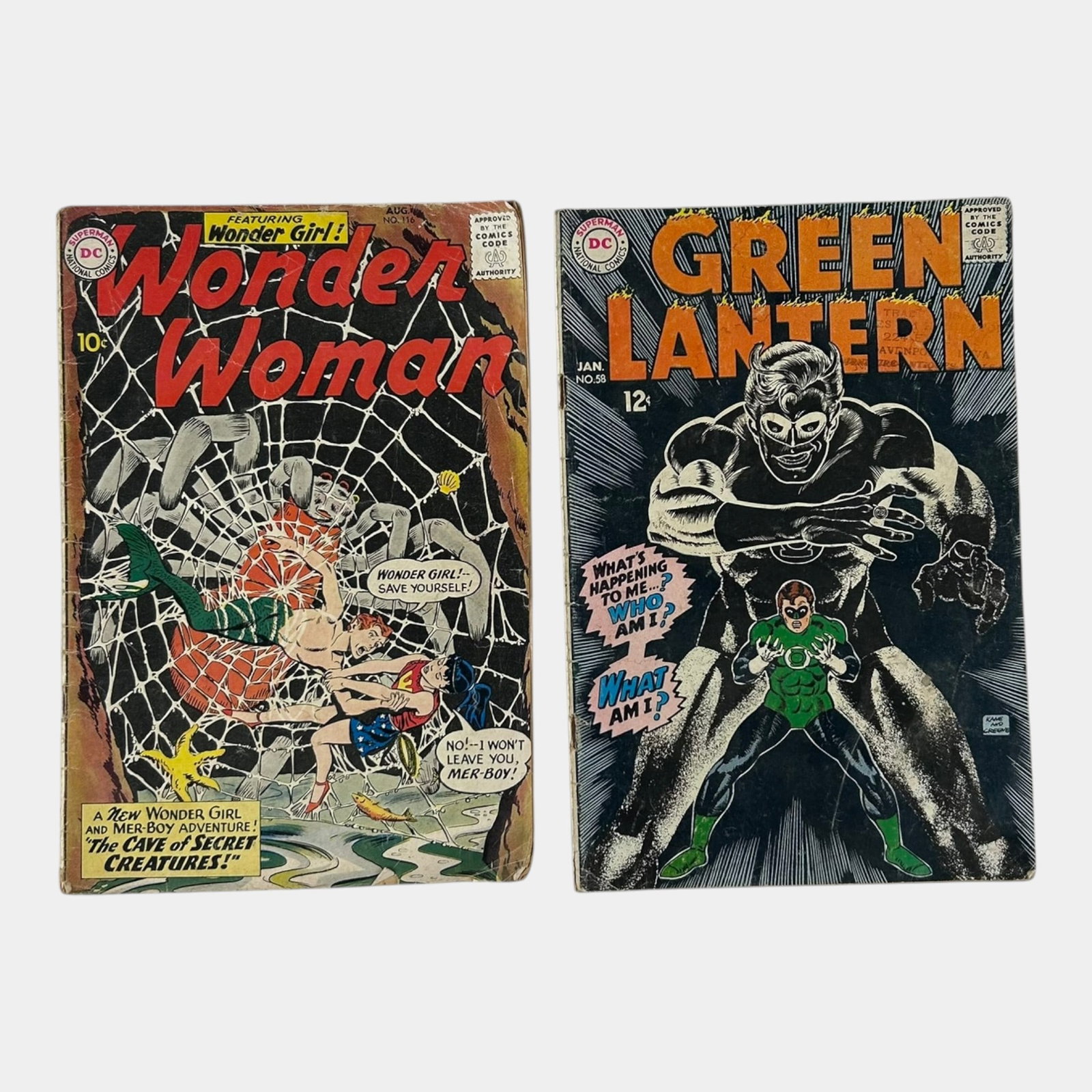 Green Lantern # 58 & Wonder Woman #116 Silver Age DC Comic Books (1 of 2)