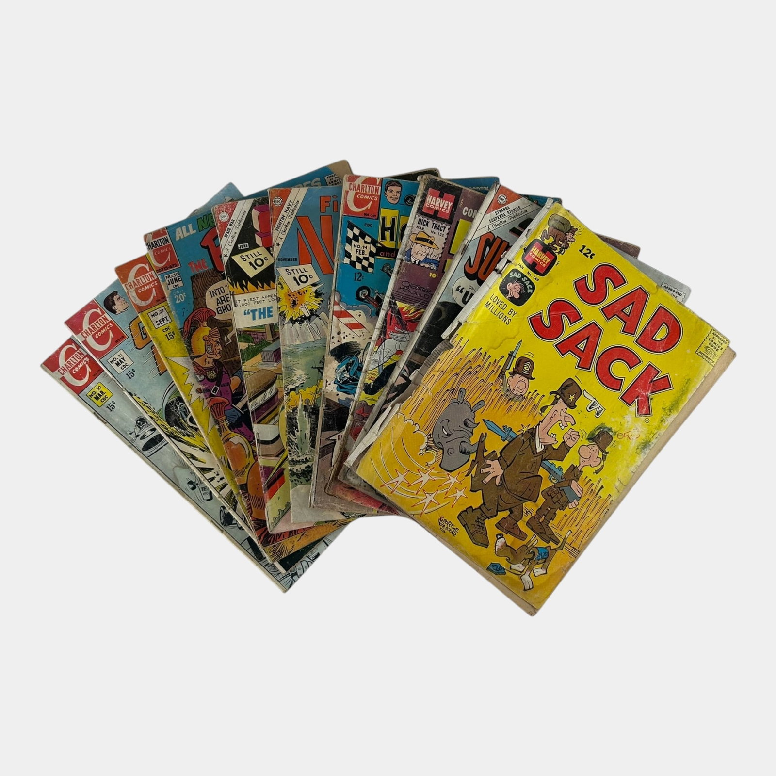 Charlton & Harvey Comics Silver Age Comics Books The Phantom, Grand Prix, Strange Suspense Stories: Professional, fast, and affordable in house shipping available for all items. For higher resolution images please visit bid.craftedauctions.com Auction Excellent condition. Age related wear.