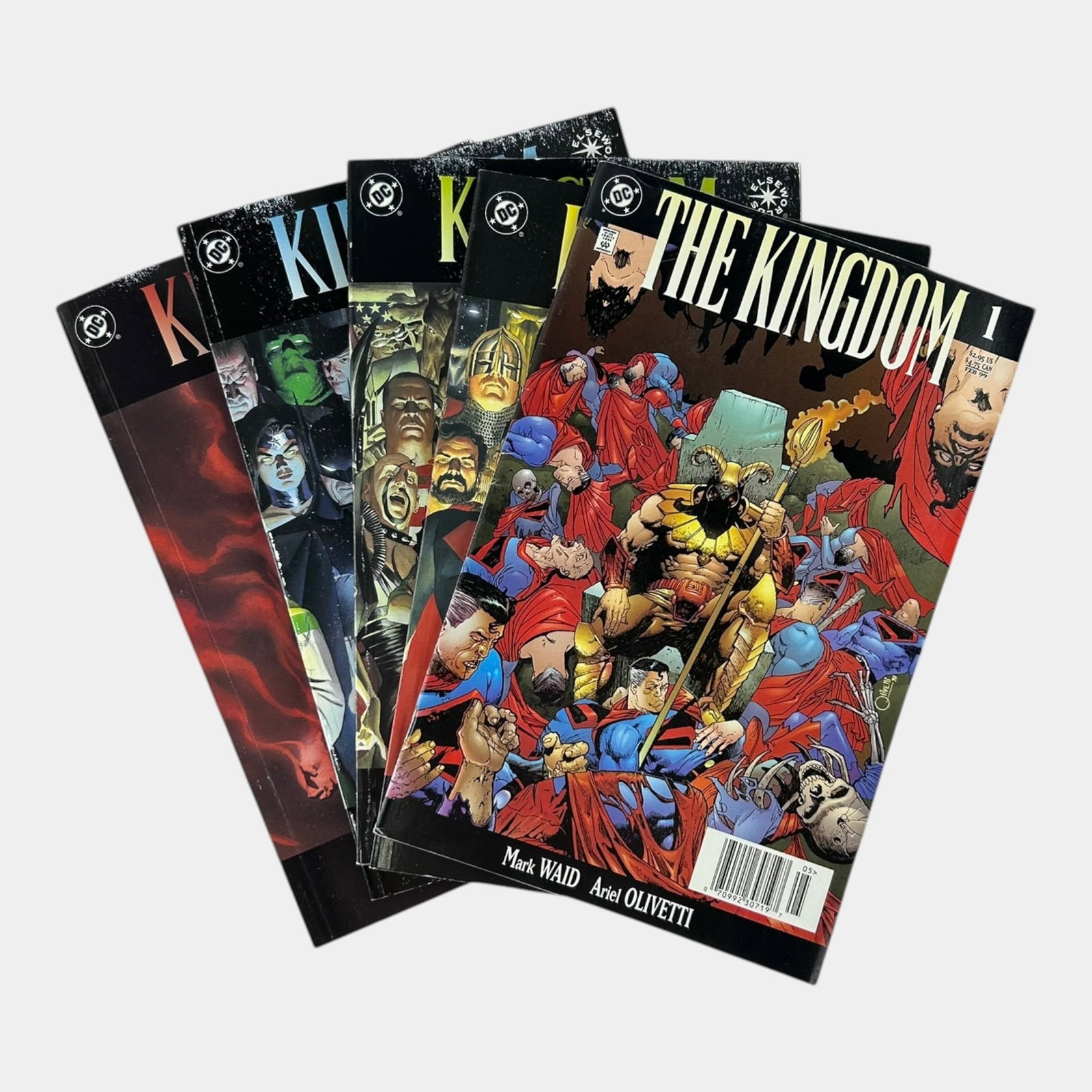 Kingdom Come #1-4 Complete Mini Series & The Kingdom #1 DC Comics: Professional, fast, and affordable in house shipping available for all items. For higher resolution images please visit bid.craftedauctions.com Auction Excellent condition. Age related wear.