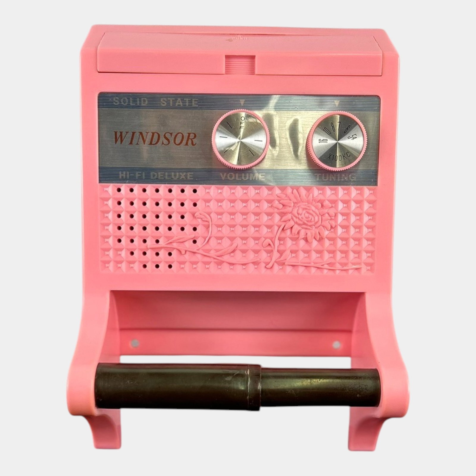 Windsor 1970s Restroom Radio Toilet Paper Holder Solid State Hi-Fi Deluxe Radio Original Box: Professional, fast, and affordable in house shipping available for all items. For higher resolution images please visit bid.craftedauctions.com Windsor 1970s Restroom Radio Toilet Paper Holder Solid S