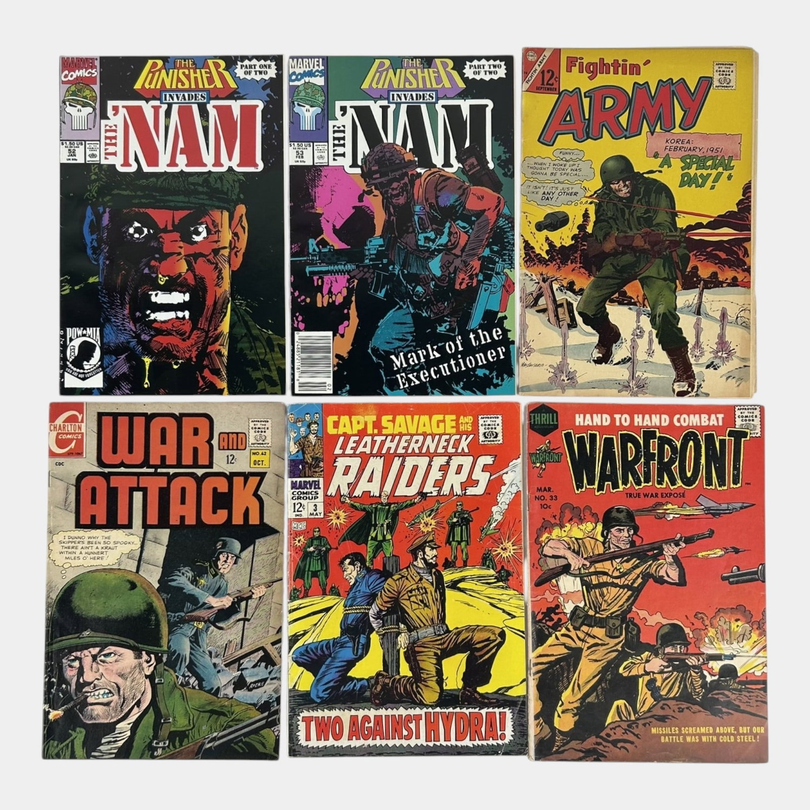 Fightin Army, Warfront, Captain Savage, & Other Silver Age & Modern War Comic Books (1 of 2)
