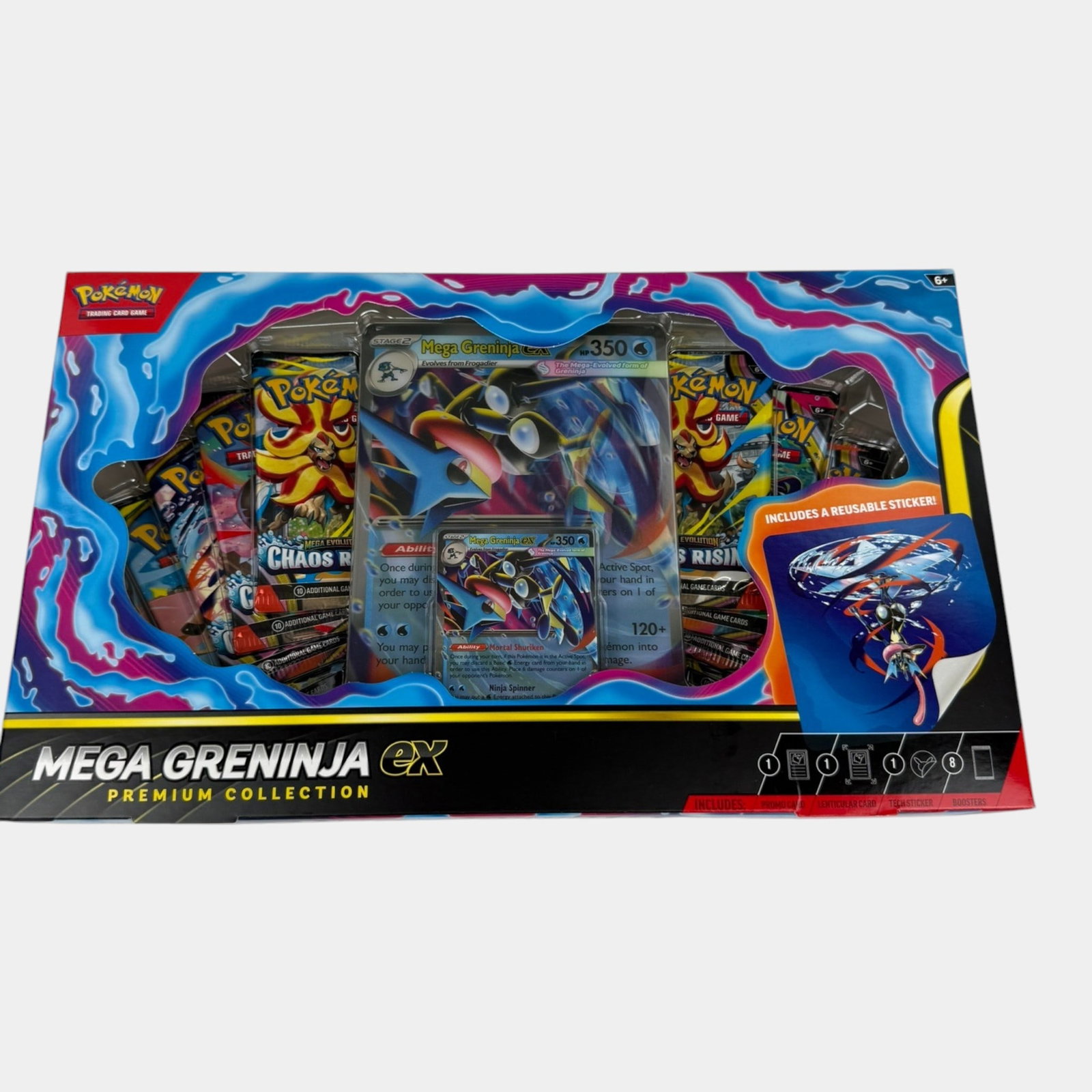 Pokemon Mega Greninja EX Premium Collection Factory Sealed Booster Packs & Promo Cards (1 of 2)