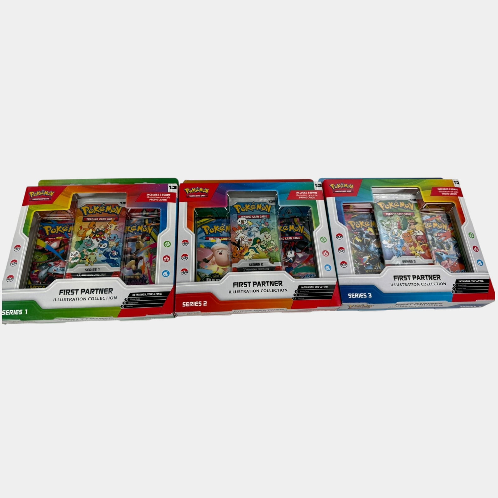 Pokemon First Partner Series 1-3 Factory Sealed Set With Booster Packs (1 of 2)