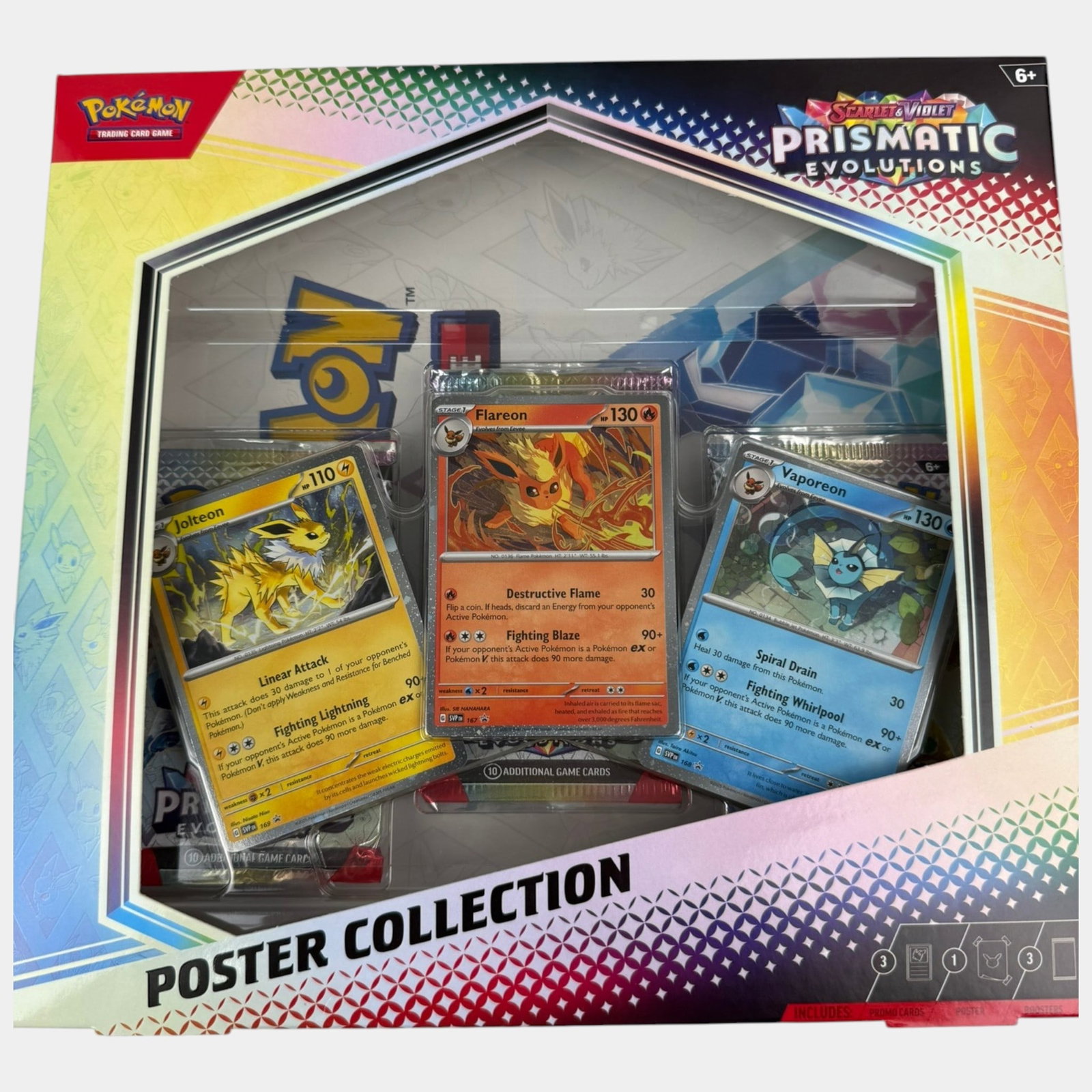 Pokemon Prismatic Evolutions Poster Collection With Booster Packs & Promo Cards Sealed (1 of 2)