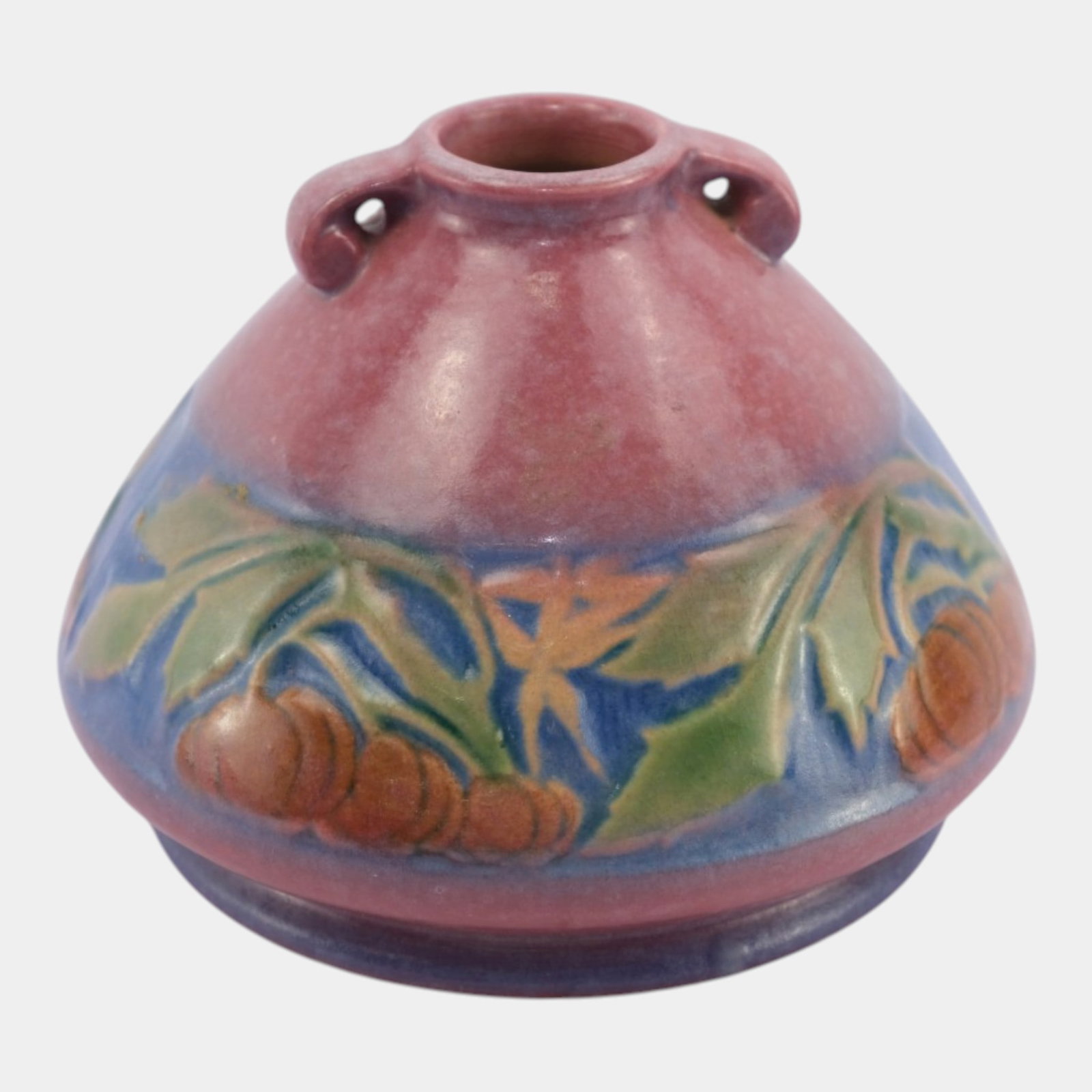 Roseville Baneda Pink 1932 Vintage Arts And Crafts Pottery Ceramic Vase 603-4 (1 of 4)