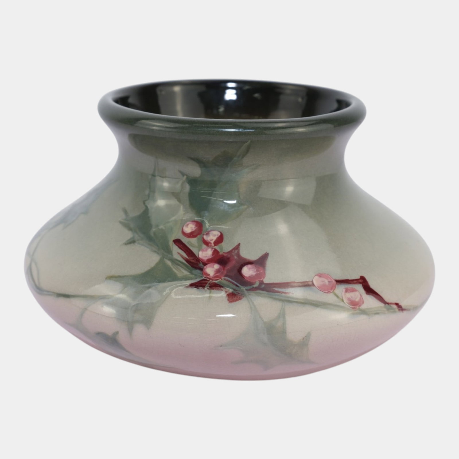 Weller Eocean 1900s Vintage Art Pottery Hand Painted Berries Ceramic Vase Elizabeth Blake: Professional, fast, and affordable in house shipping available for all items. For higher resolution images please visit bid.craftedauctions.com Weller Eocean 1900s Vintage Art Pottery Hand Painted Ber