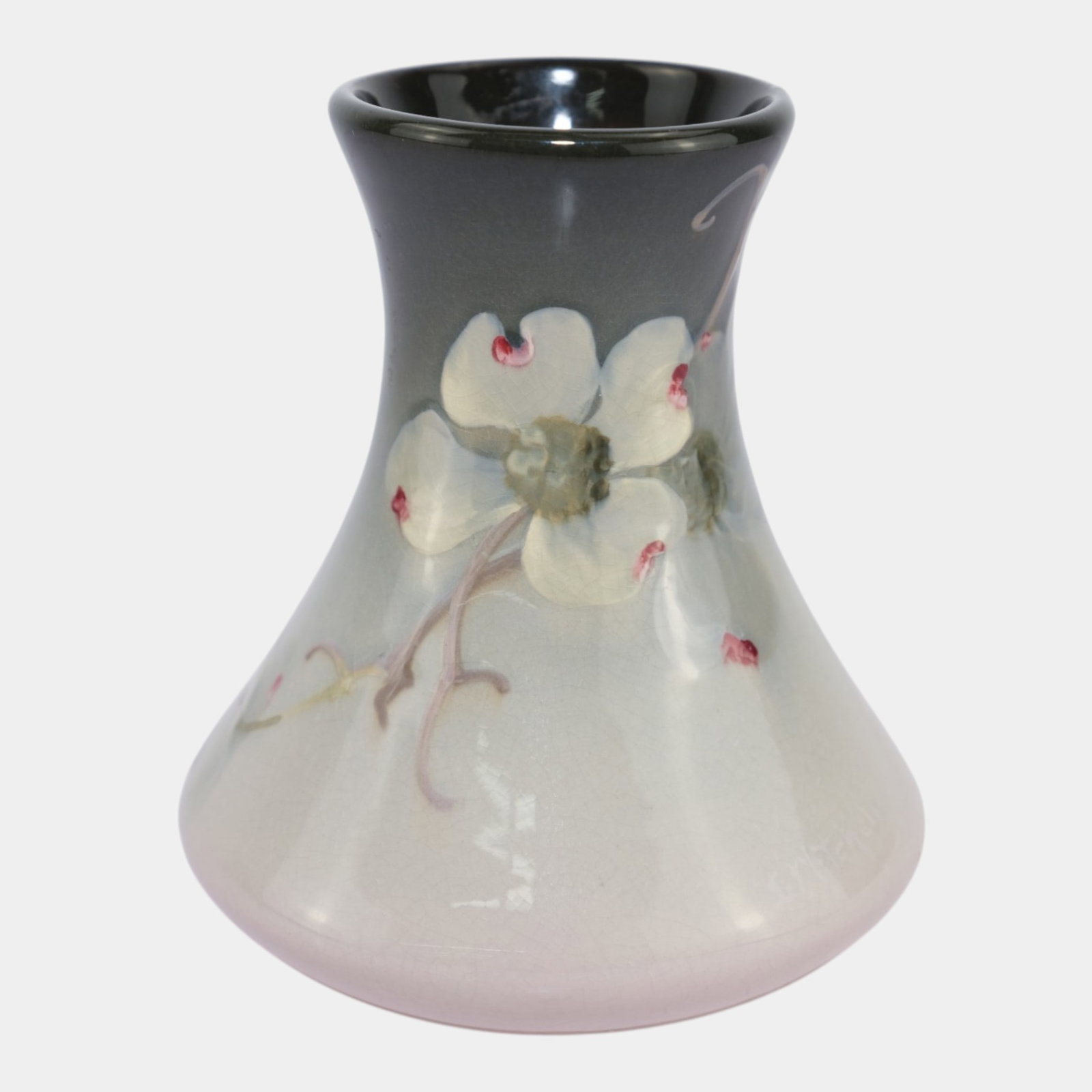 Weller Eocean 1900s Vintage Art Pottery Hand Painted Floral Ceramic Vase Frank Ferrell: Professional, fast, and affordable in house shipping available for all items. For higher resolution images please visit bid.craftedauctions.com Weller Eocean 1900s Vintage Art Pottery Hand Painted Flo