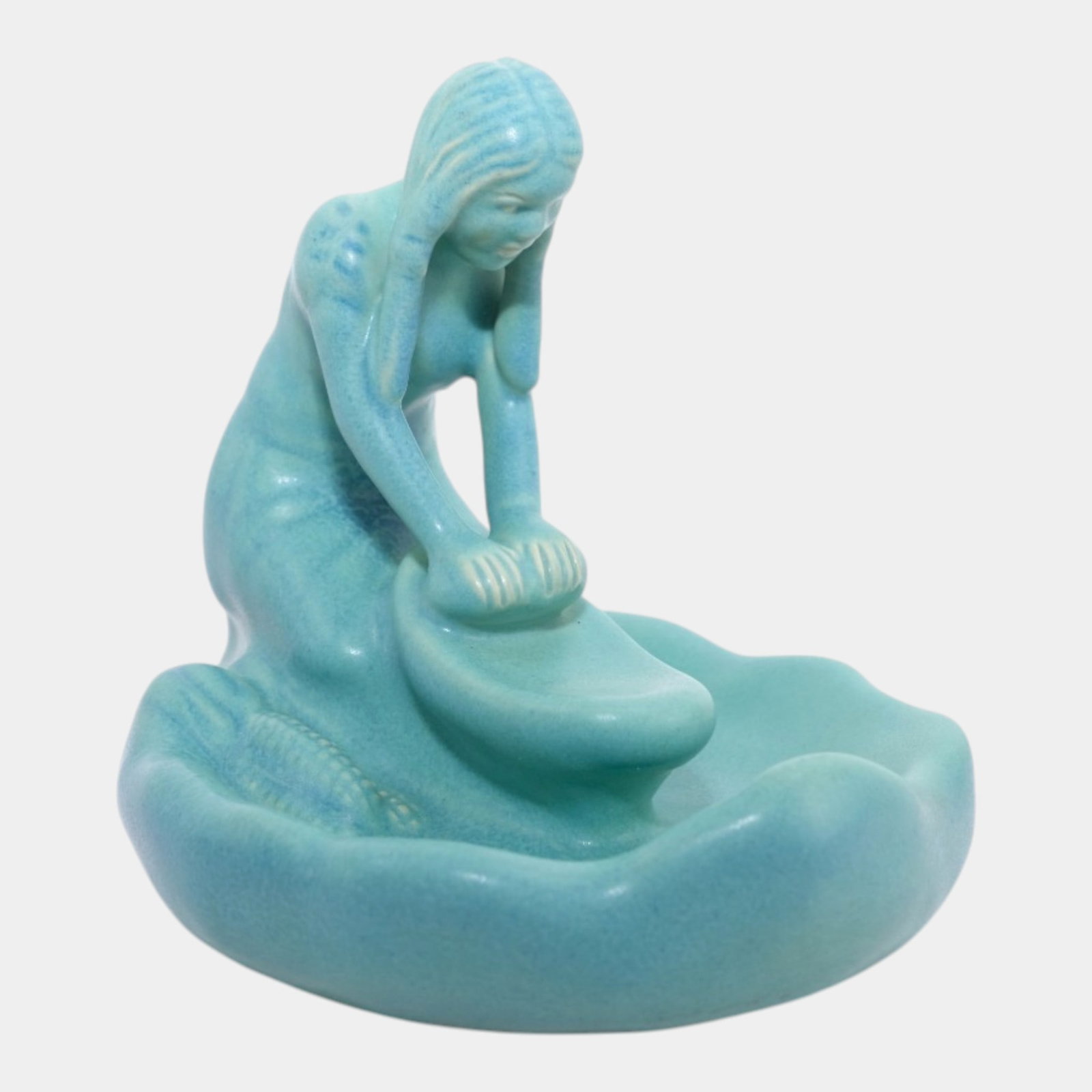 Van Briggle Blue Hopi Maiden Ceramic Native American Figurine (1 of 7)