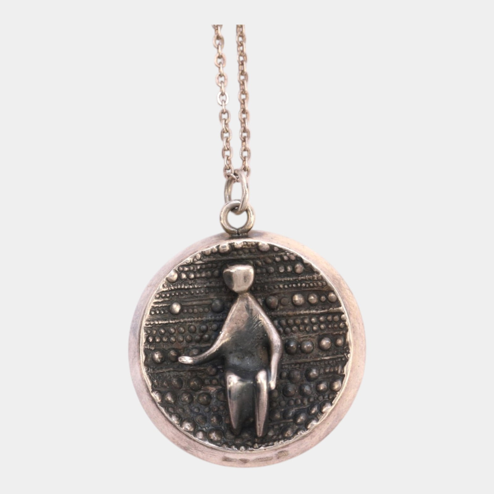 Jorma Laine For Kultateollisuus Finland 1972 Mid Century Modern 830 Silver Pendant And Necklace: Professional, fast, and affordable in house shipping available for all items. For higher resolution images please visit bid.craftedauctions.com Boldly sculptural, this Jorma Laine for Kultateollisuus 