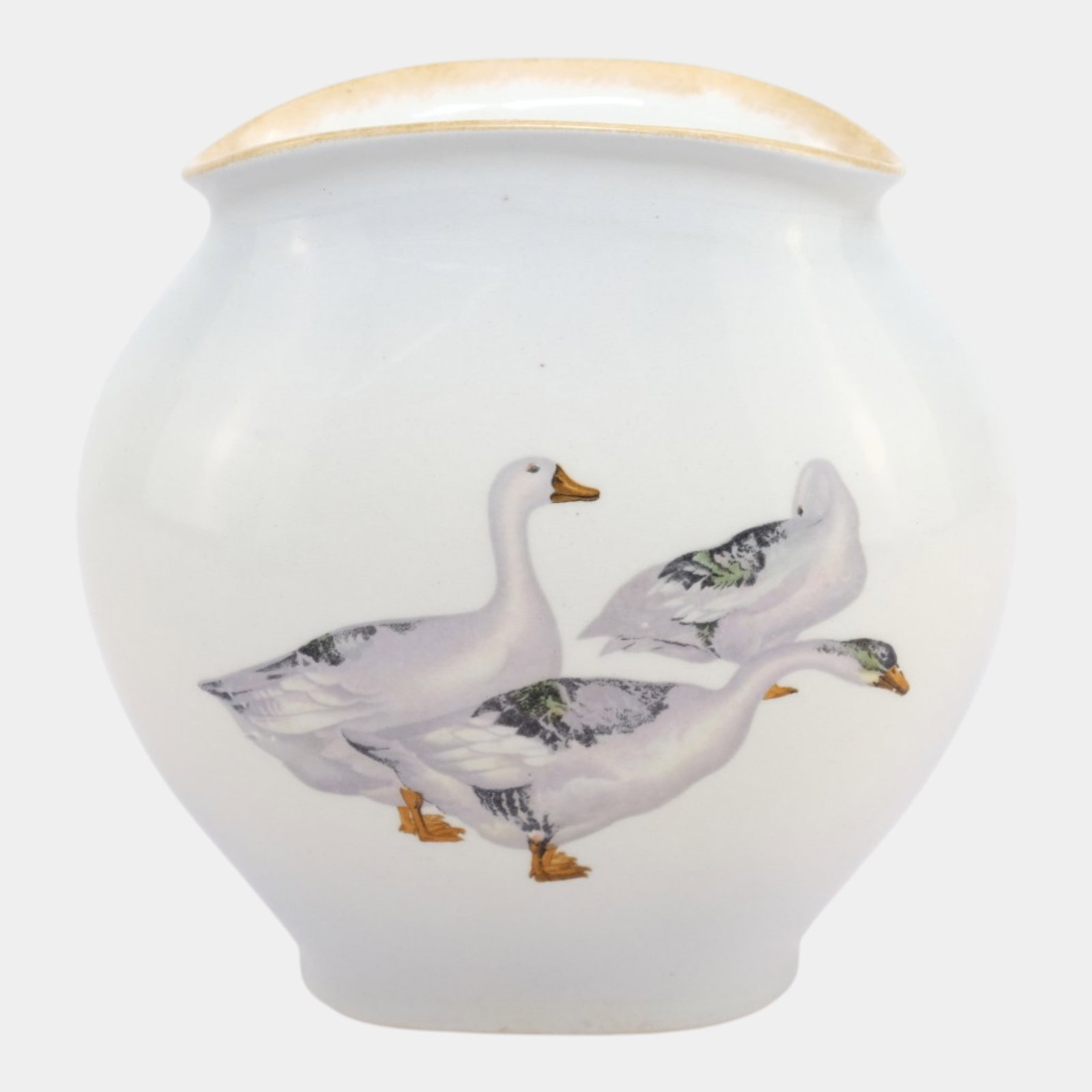 Warwick China Co. West Virginia IOGA Early 20th Century Porcelain Goose Pillow Vase (1 of 6)