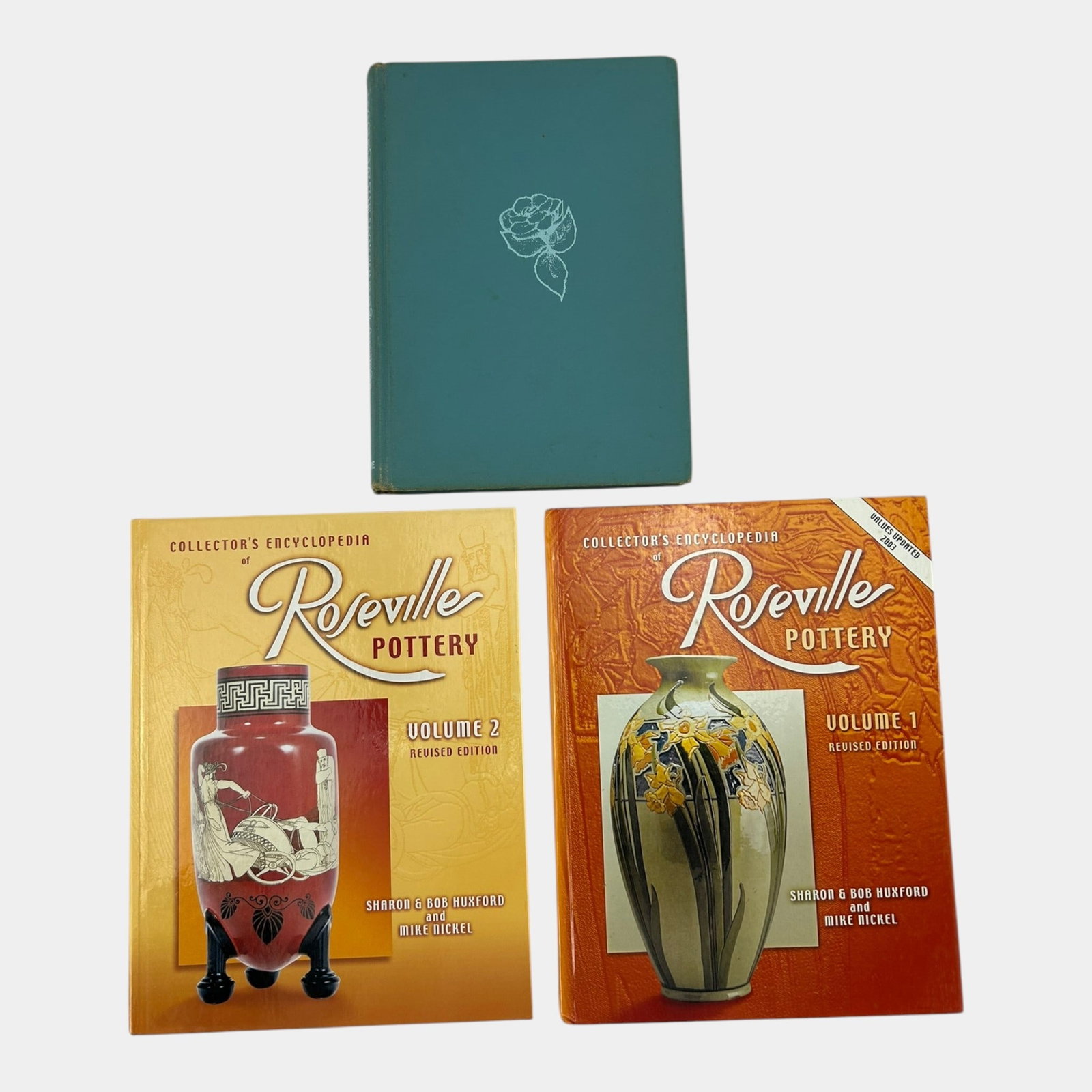 Roseville Pottery For Love Or Money Collectors Encyclopedia Volume 1 & 2 Reference Books: Professional, fast, and affordable in house shipping available for all items. For higher resolution images please visit bid.craftedauctions.com Roseville Pottery For Love Or Money Collectors Encyclope