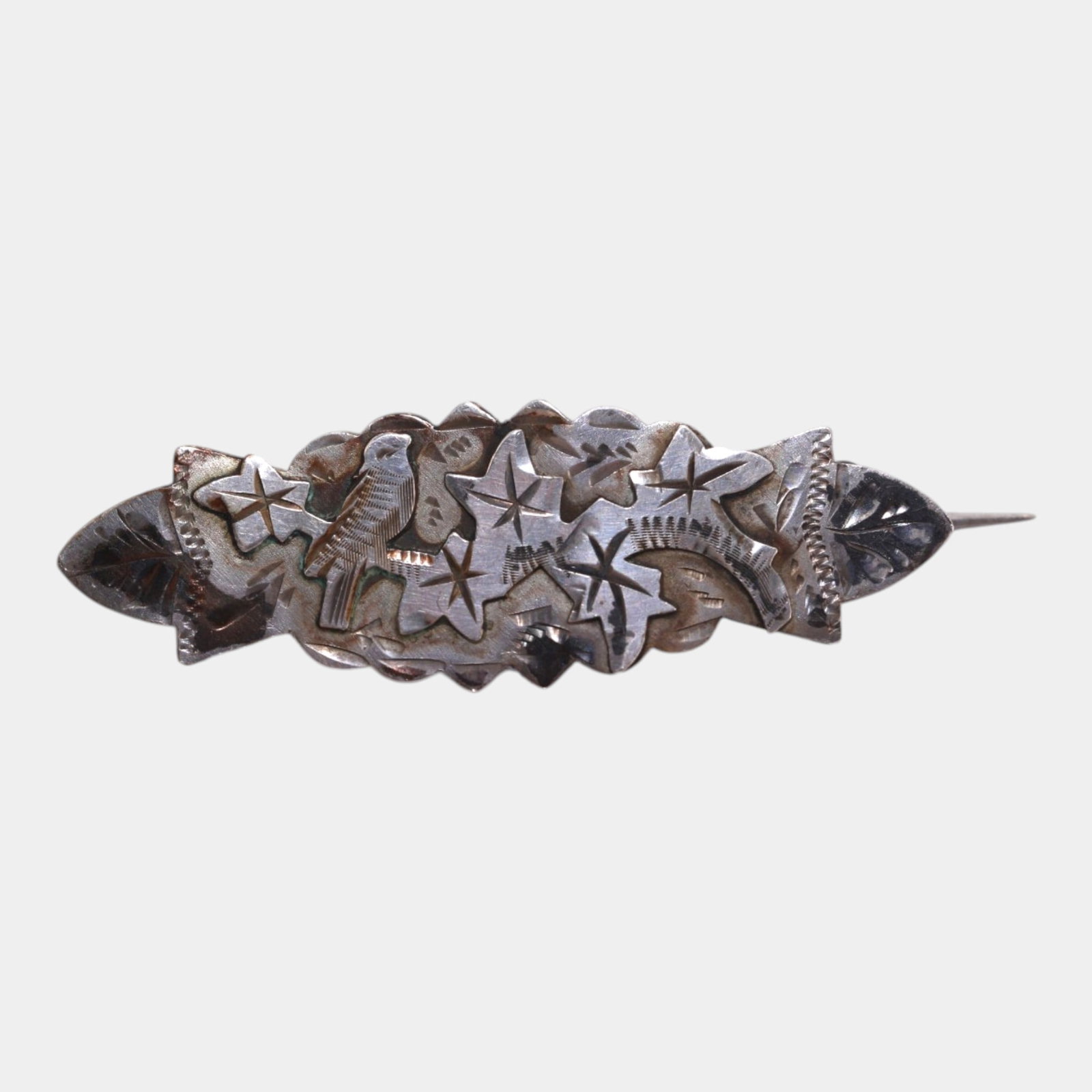 William D Brown Birmingham England Sterling Silver Bird On Branches C Hook Closure Brooch: Professional, fast, and affordable in house shipping available for all items. For higher resolution images please visit bid.craftedauctions.com Excellent condition. Age related wear. Marked as shown. 