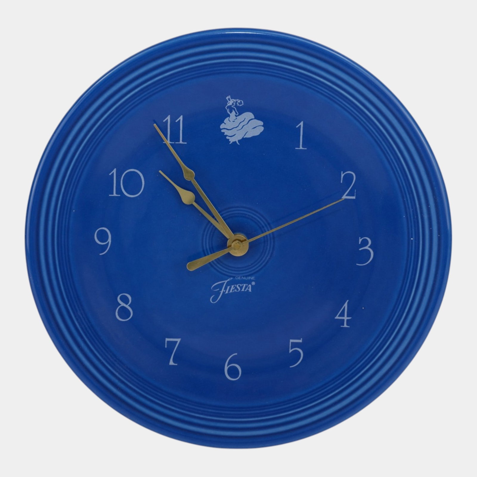Fiesta Late 20th Century Cobalt Blue Plate Clock With Original Box (1 of 3)