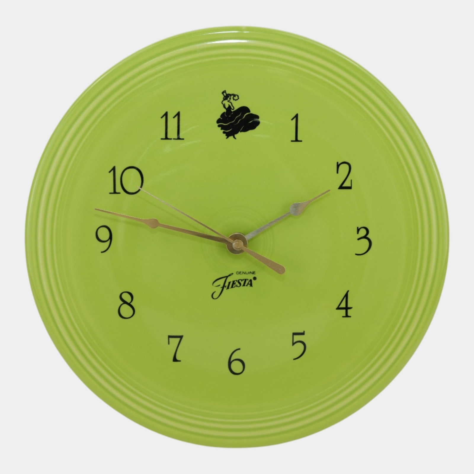 Fiesta Retired Chartreuse Green (1997-1999) Plate Clock With Original Box (1 of 3)