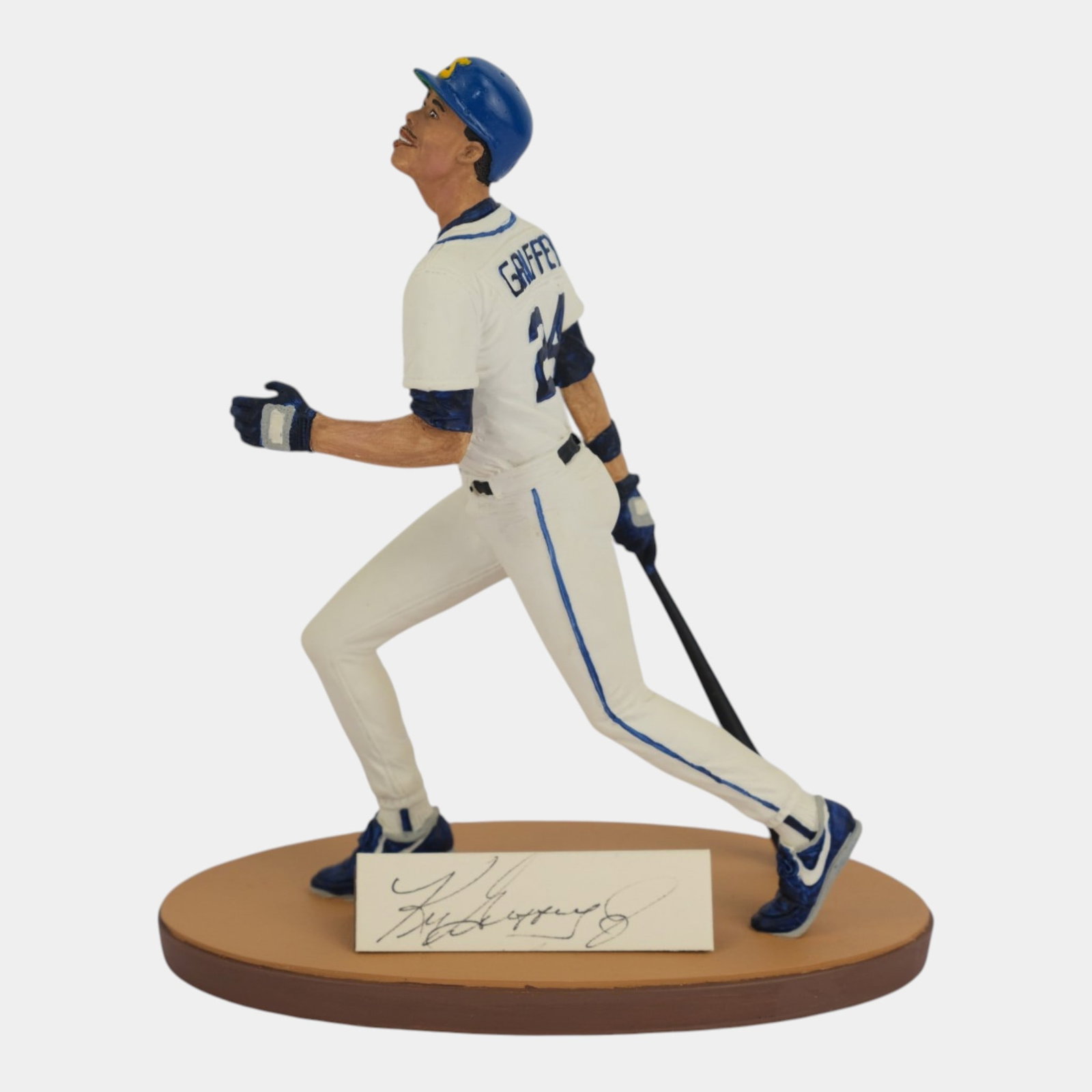 Ken Griffey Jr. Gartlan USA Inc Baseball Figurine With Autograph And COA In Original Box: Professional, fast, and affordable in house shipping available for all items. For higher resolution images please visit bid.craftedauctions.com Ken Griffey Jr. Gartlan USA Inc Baseball Figurine With A