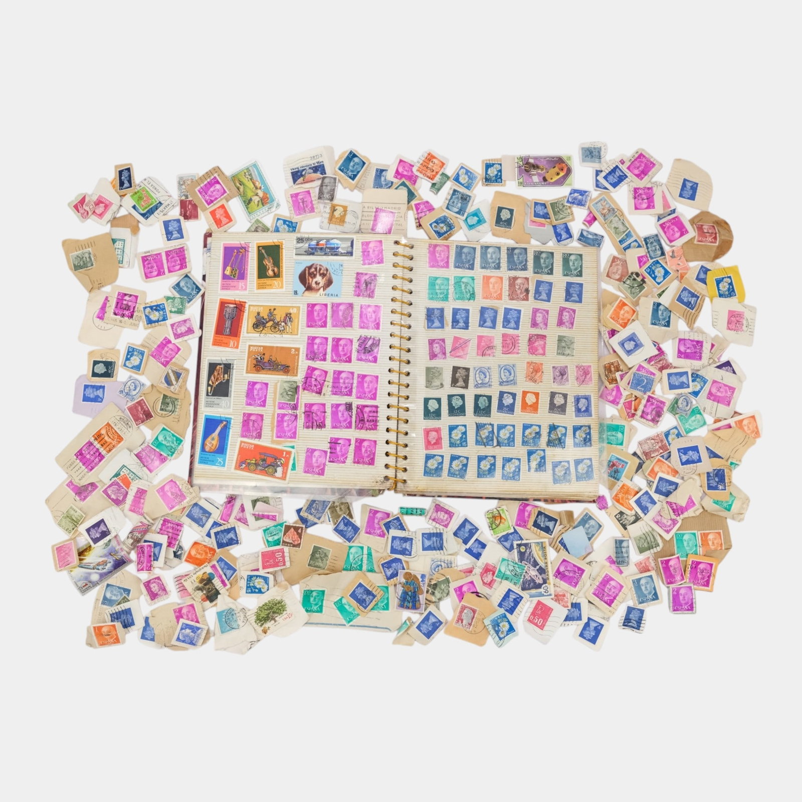 Worldwide Postage Stamp Collection Album And Loose Stamps Accumulation Estate Lot (1 of 7)