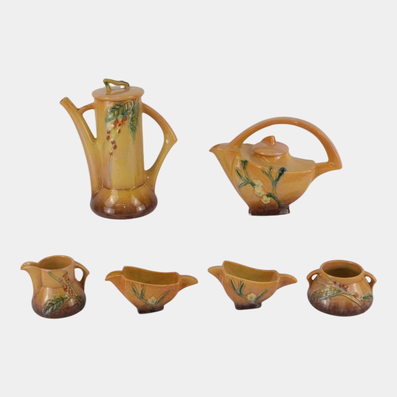 Roseville Wincraft Orange Vintage Mid Century Modern Art Pottery Ceramic Creamer Sugar Pitcher Tea: Professional, fast, and affordable in house shipping available for all items. For higher resolution images please visit bid.craftedauctions.com Roseville Wincraft Orange Vintage Mid Century Modern Art