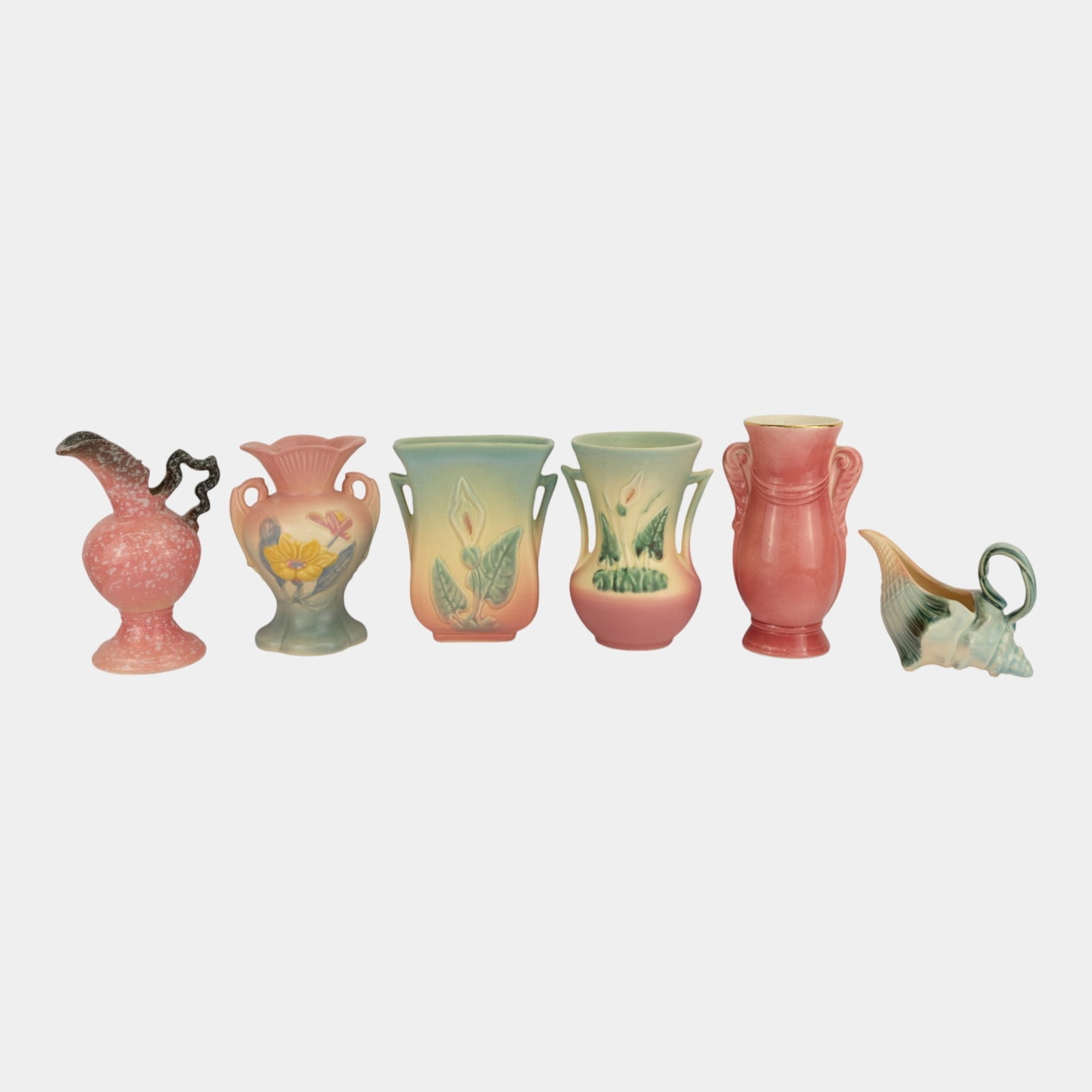Hull Art Pottery Assorted Calla Lily, Ebb Tide, Woodland Vases Ewers Pitchers (1 of 3)