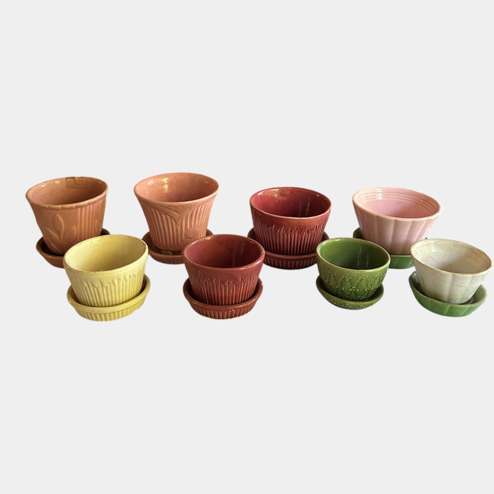 Robinson Ransbottom, Morton, & Shawnee Colorful Mid Century Planter Flower Pots (1 of 2)