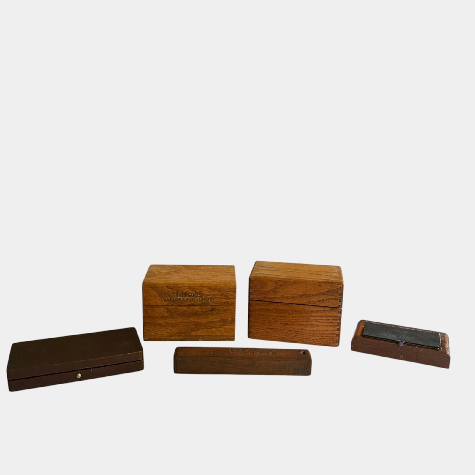 Waltham, Elgin, Gold Medal Flour 20th Century Wooden Boxes And Jewel Pin Tool Cases (1 of 6)