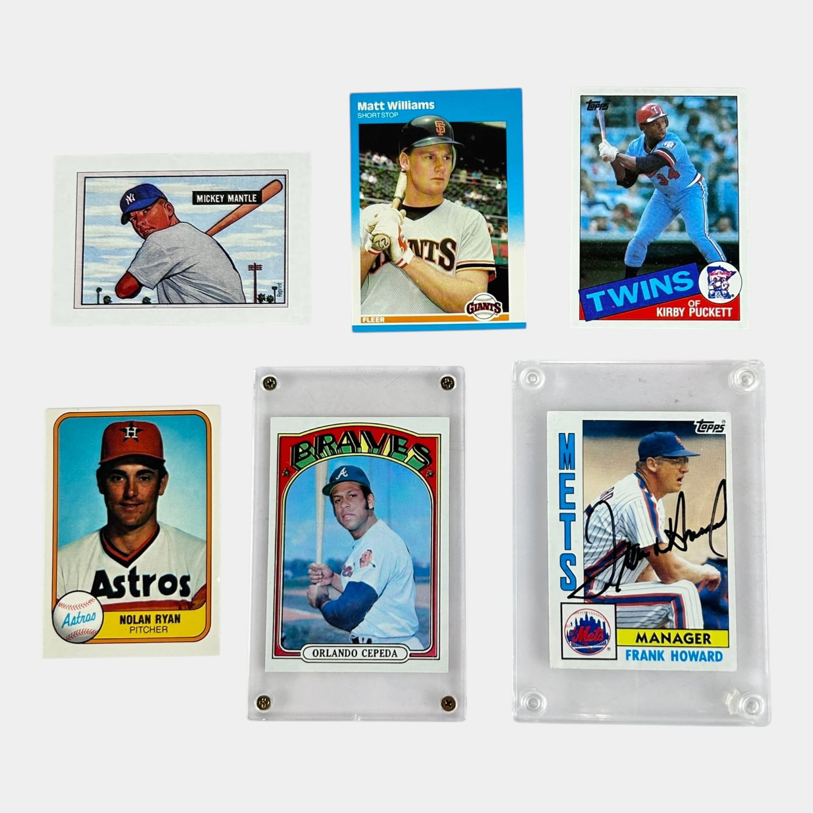 1981 Fleer Nolan Ryan, 1985 Topps Kirby Pucket Rc Card, & Other High Grade 1980s Baseball Cards (1 of 2)