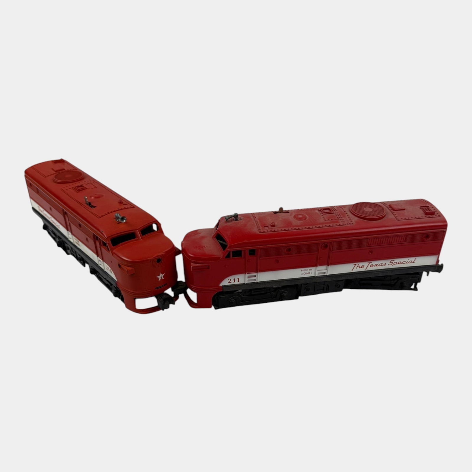 Lionel Trains Post War 211 Red White The Texas Special Locomotive Engine Train Set (1 of 5)
