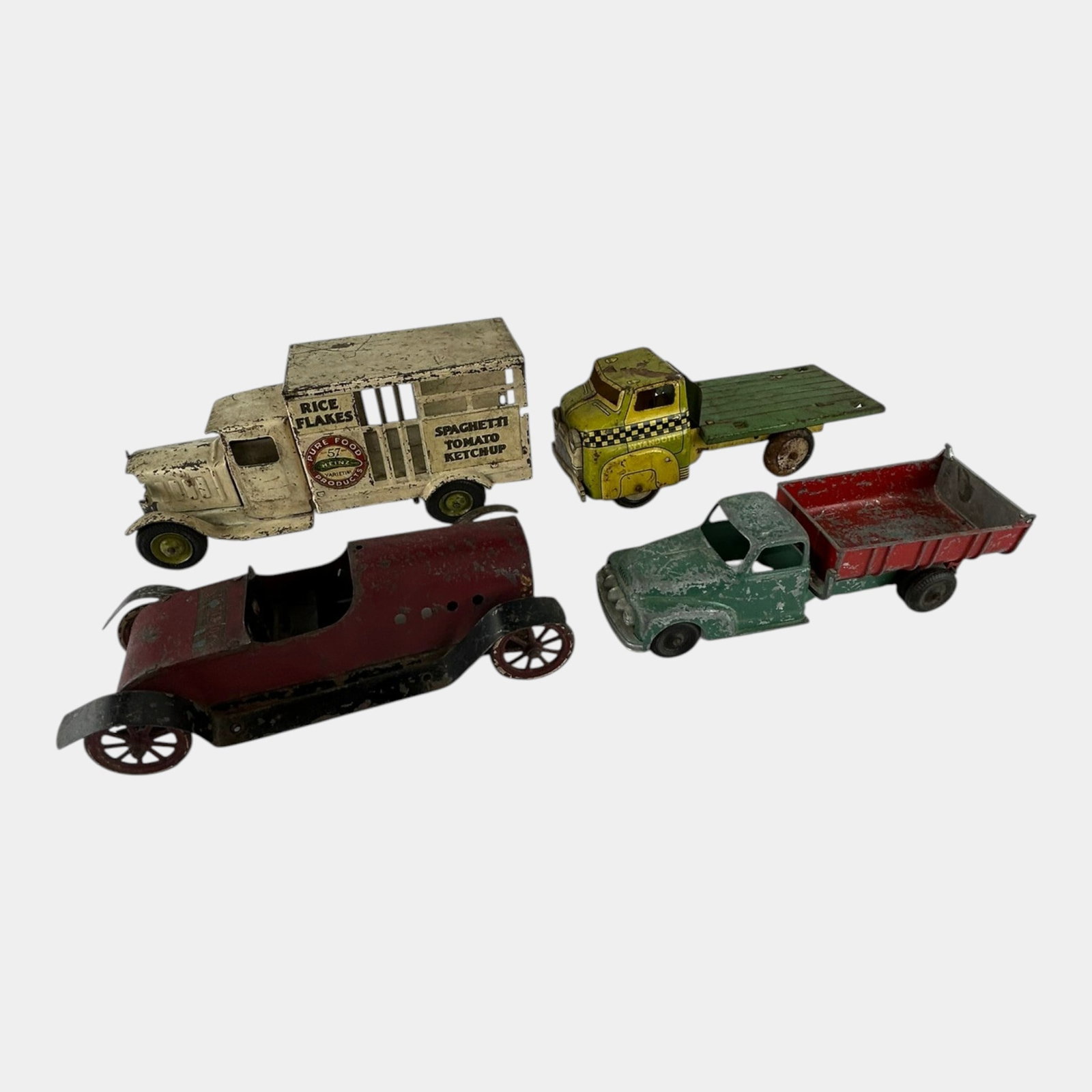 Metal Craft 1930s H.J Heinz Pressed Steel Advertising Delivery Truck & Other Toy Cars Trucks (1 of 7)