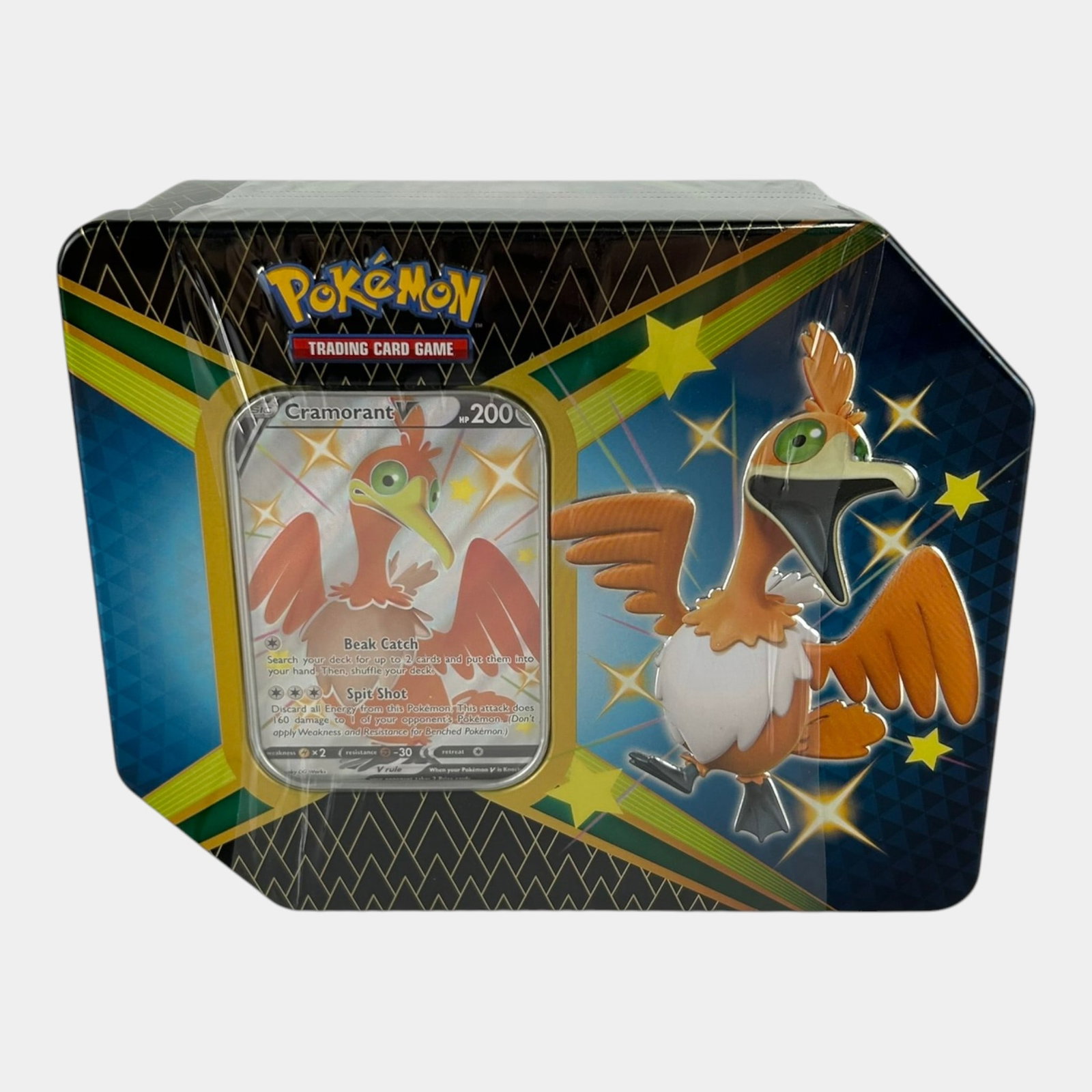 Pokemon Shining Fates Cramorant V Tin 6 Booster Packs Factory Sealed (1 of 6)