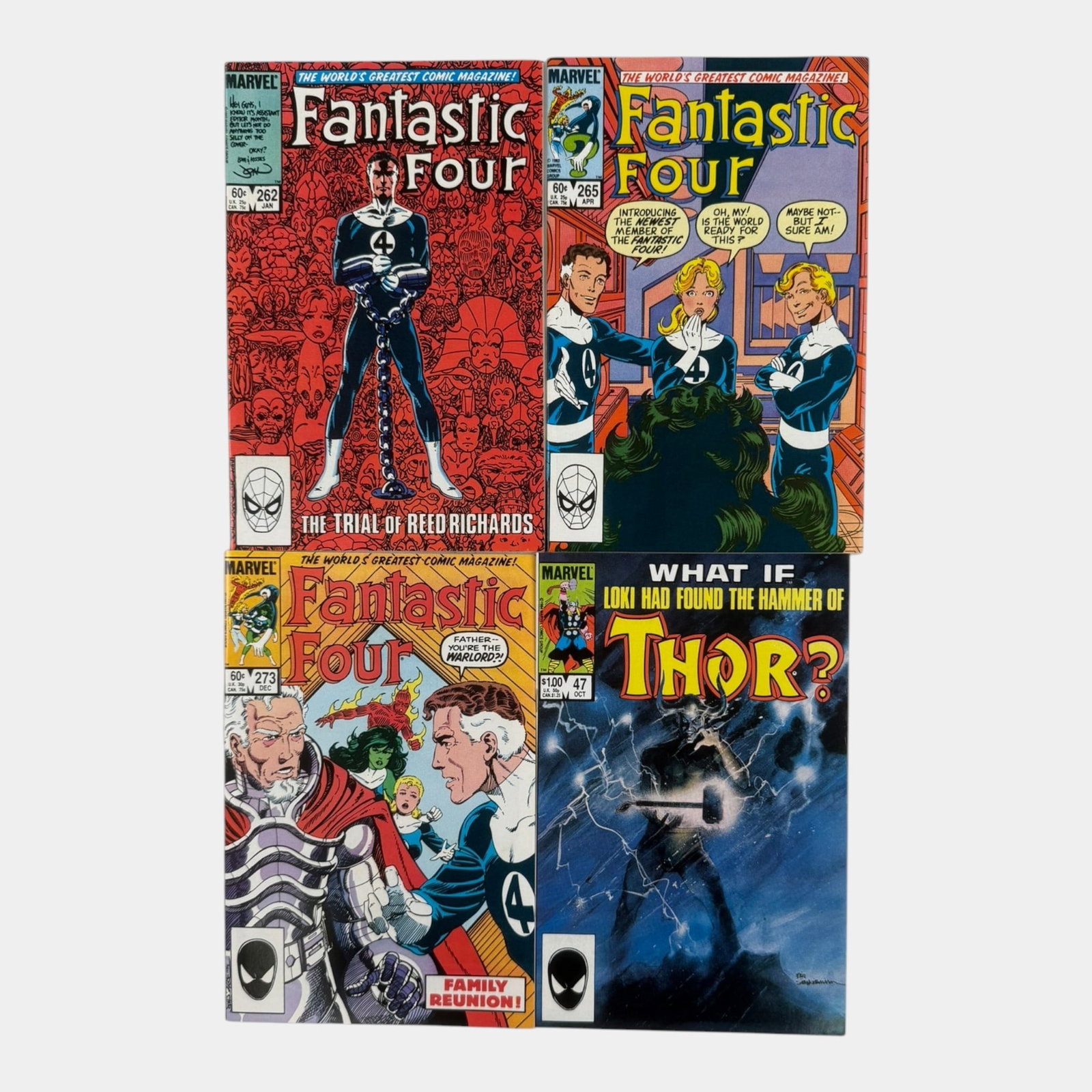 Fantasit Four #262, 265, & 273 And What If.. #47 High Grade Key Comic Book Issues Marvel Comics: Professional, fast, and affordable in house shipping available for all items. For higher resolution images please visit bid.craftedauctions.com Fantasit Four #262, 265, & 273 And What If.. #47 High Gr