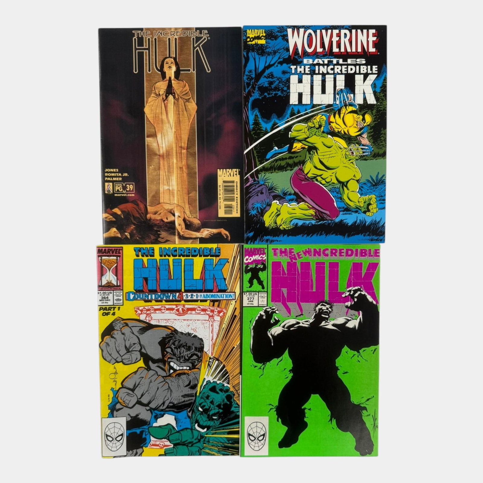 Incredible Hulk #364, 39, 377 And Wolverine Battle The Incredible Hulk #1 High Grade Copper Age (1 of 2)