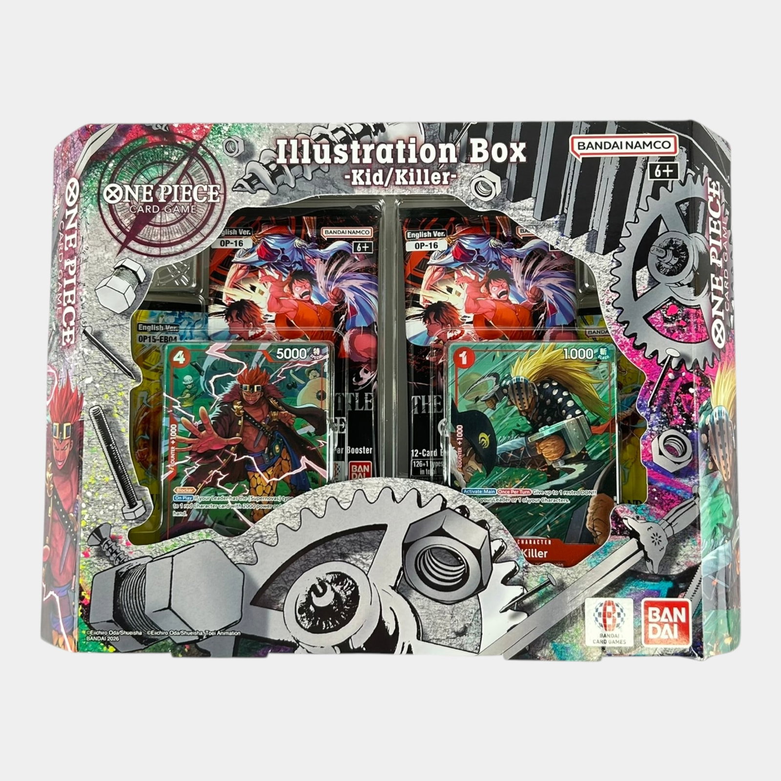 One Piece Card Game Illustration Box Volume 8 Kid/Killer 4 Booster Packs Factory Sealed: Professional, fast, and affordable in house shipping available for all items. For higher resolution images please visit bid.craftedauctions.com