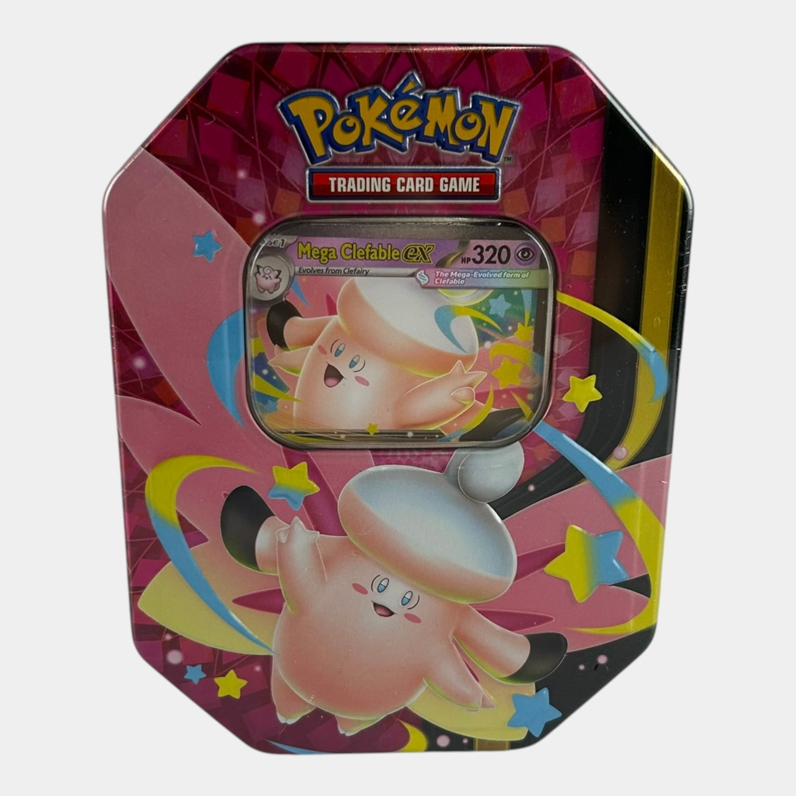 Pokemon Mega Evolution Mega Moonlit Mega Clefable ex Tin Factory Sealed (1 of 6)