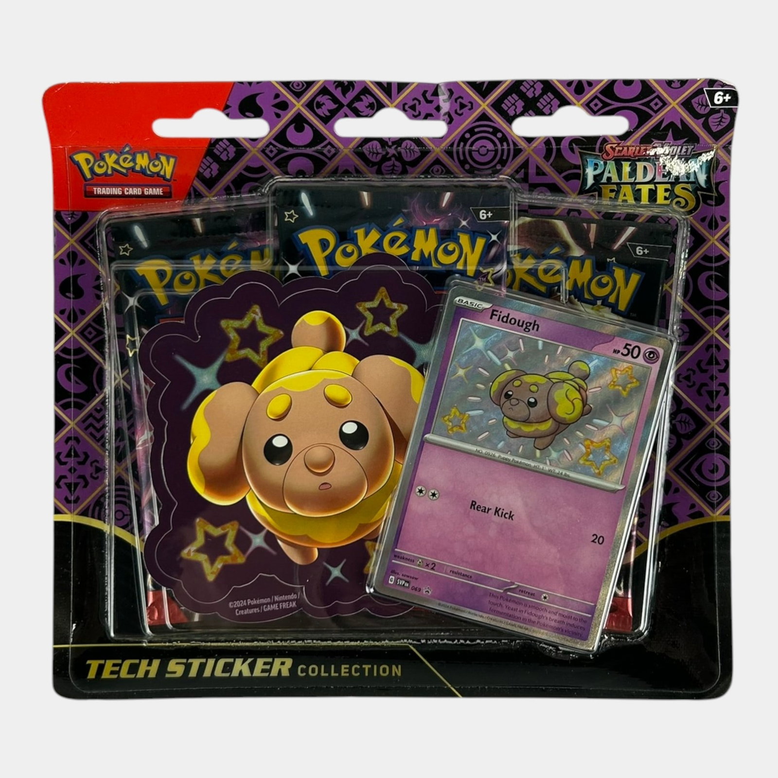 Pokemon Paldean Fates Fidough Tech Sticker Collection 3 Booster Packs Factory Sealed: Professional, fast, and affordable in house shipping available for all items. For higher resolution images please visit bid.craftedauctions.com