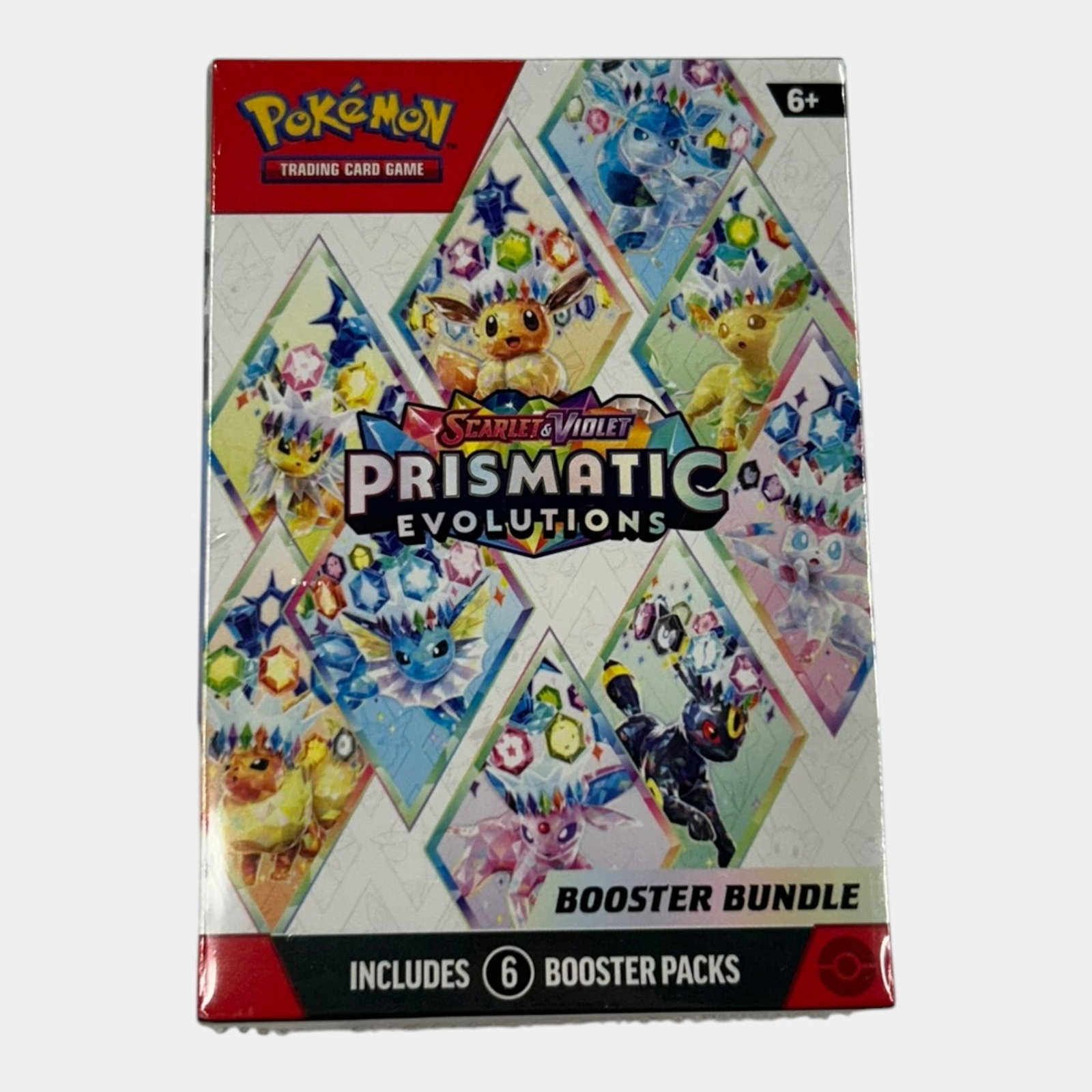 Pokemon Scarlet & Violet Prismatic Evolutions Booster Bundle 6 Packs Factory Sealed (1 of 6)