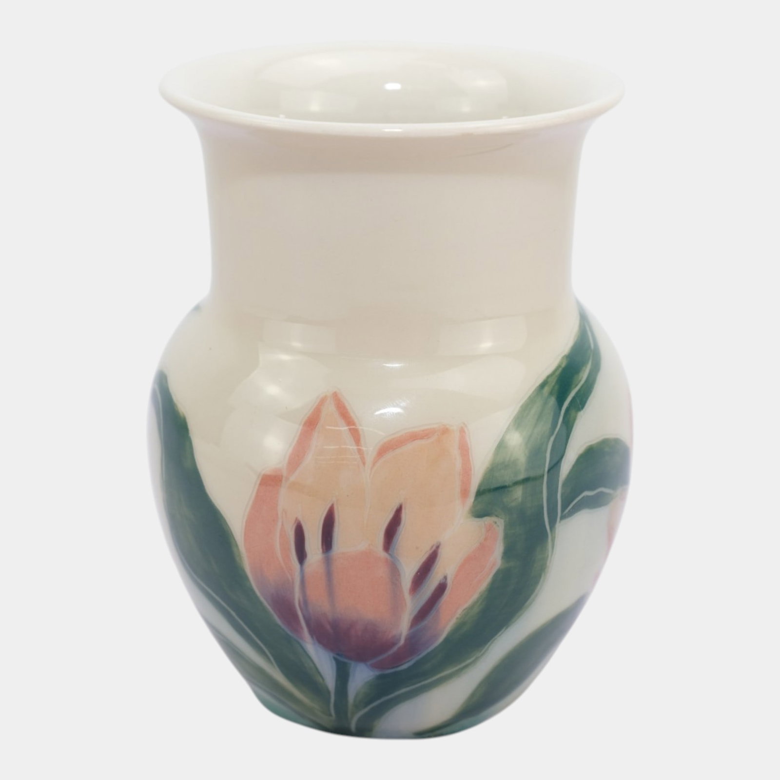 Rookwood 1954 Vintage Mid Century Modern Pottery Ceramic Pink Tulip Vase 6315 Edward Hurley: Professional, fast, and affordable in house shipping available for all items. For higher resolution images please visit bid.craftedauctions.com Rookwood 1954 Vintage Mid Century Modern Pottery Ceramic
