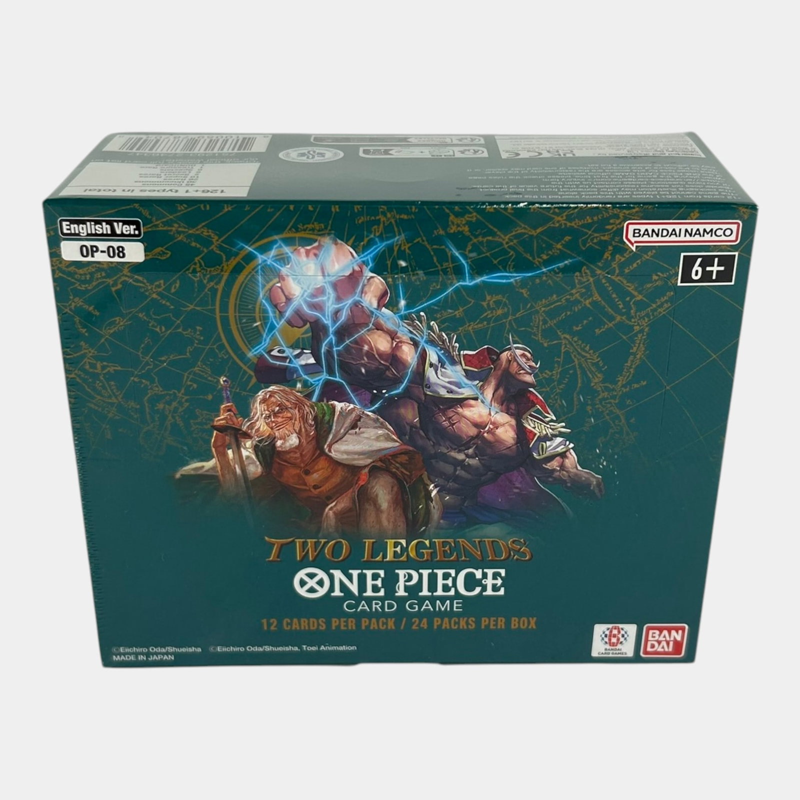 One Piece Card Game OP-08 Two Legends English Booster Box 24 Packs Factory Sealed: Professional, fast, and affordable in house shipping available for all items. For higher resolution images please visit bid.craftedauctions.com One Piece Card Game OP-08 Two Legends English Booster Bo