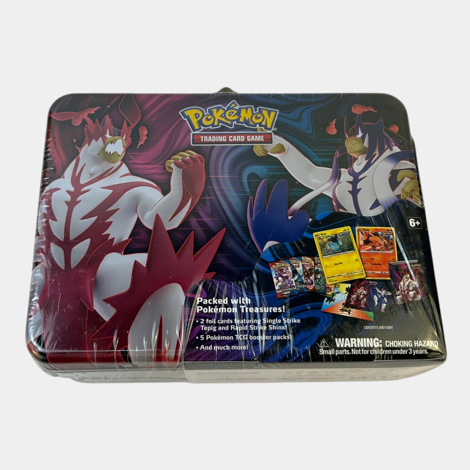 2021 Pokemon TCG Spring Collector Chest Single Strike Tepig & Rapid Strike Shinx 5 Booster Packs: Professional, fast, and affordable in house shipping available for all items. For higher resolution images please visit bid.craftedauctions.com 2021 Pokemon TCG Spring Collector Chest Single Strike Te