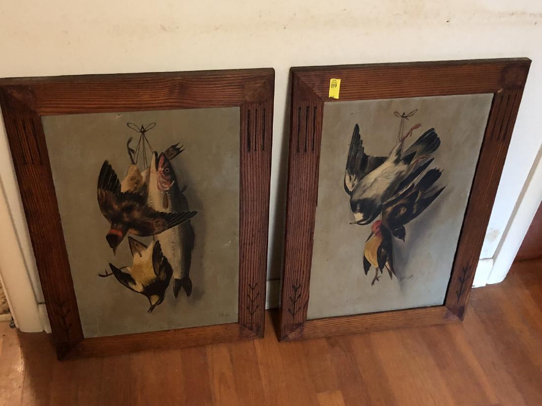 Pair of Antique Oil Paintings (1 of 4)