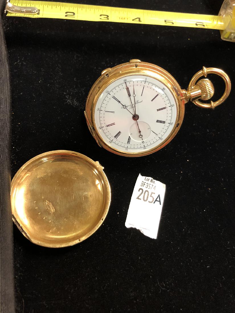 18kt Gold Huguenin and Grezet Chronograph (1 of 10)