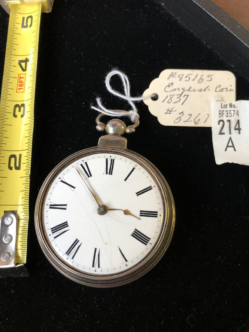 English Coin Silver Pocket Watch (1 of 3)