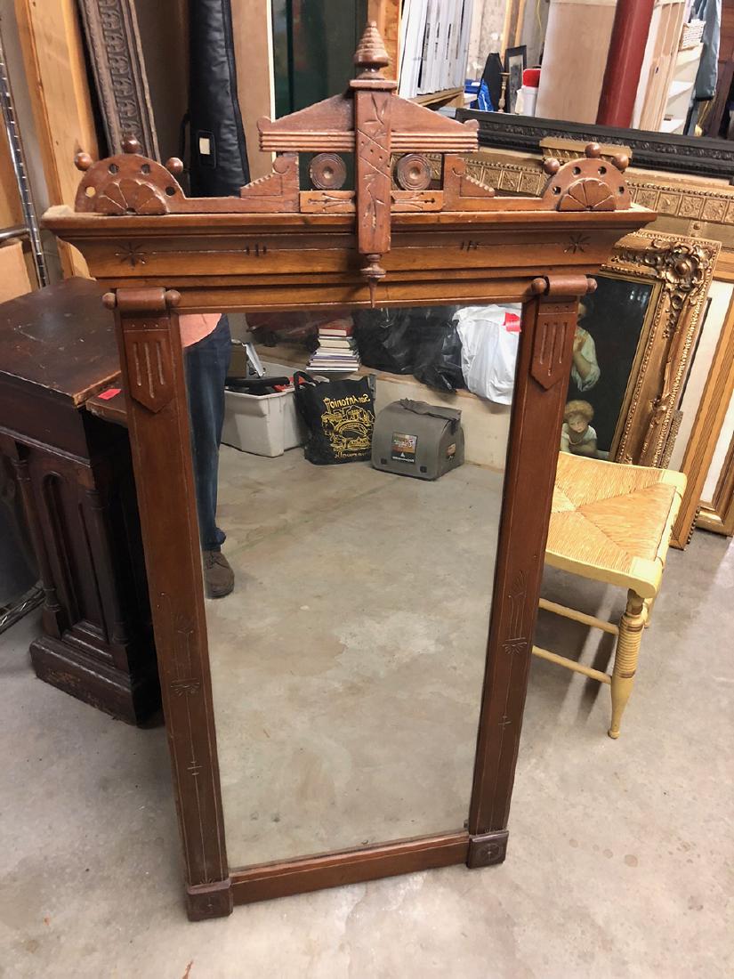 Eastlake Carved Hall Mirror